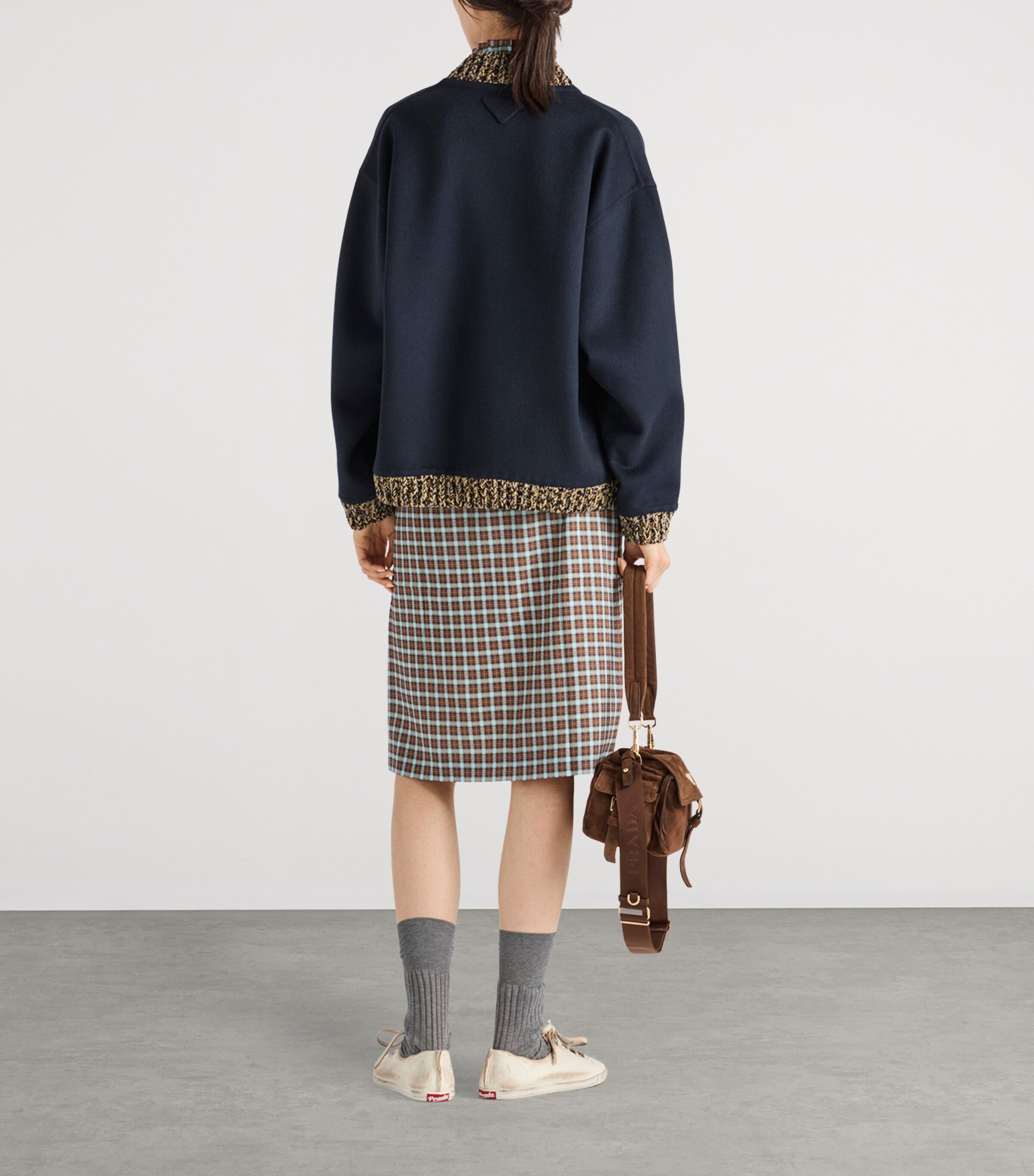 Wool-Cashmere Bomber Jacket F0008 Image 5