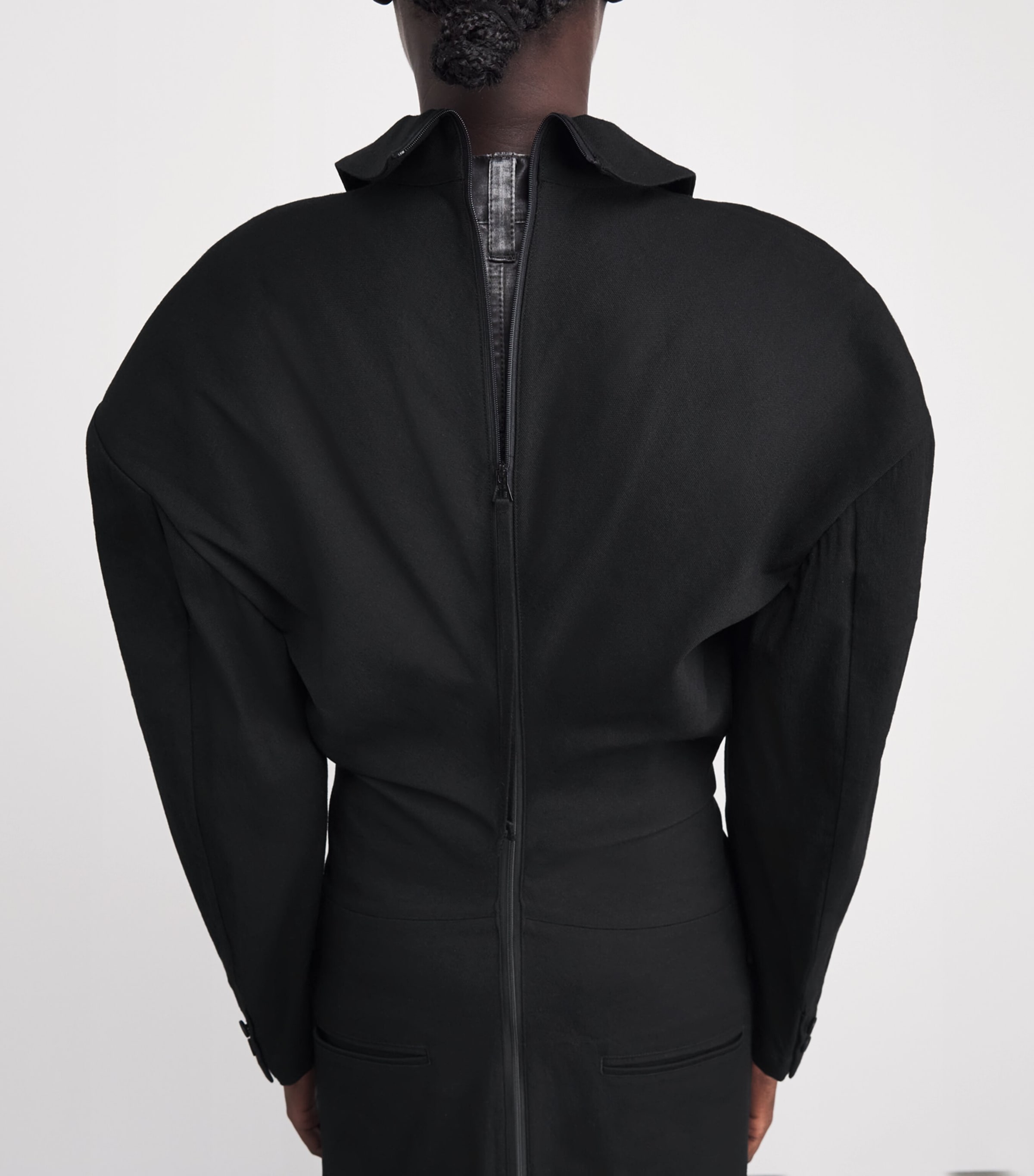 Issey Miyake Womens Like Torso Like Blazer Maxi Dress Black Image 3