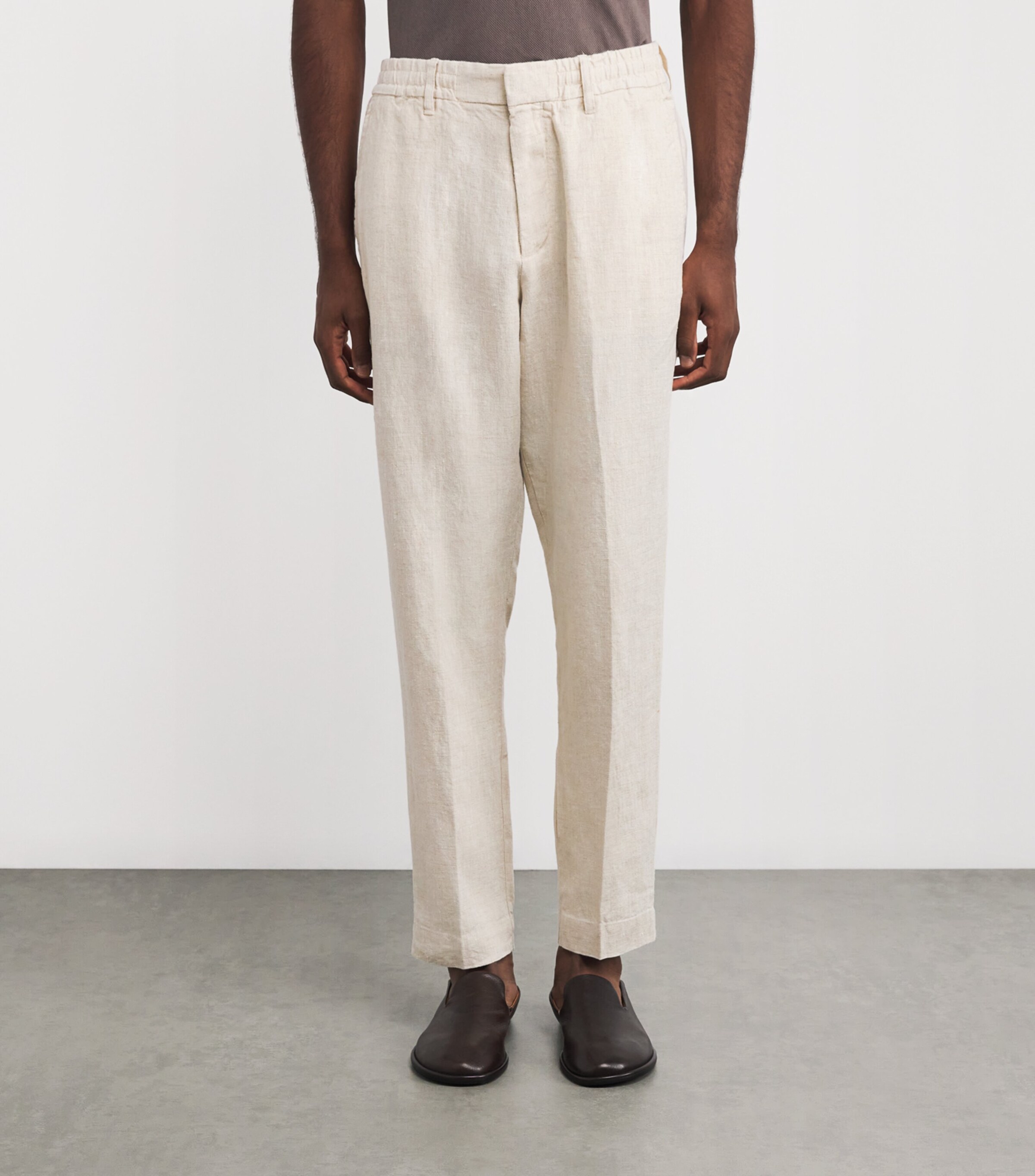 NN.07 Mens Linen Billie Trousers Oat Image 3