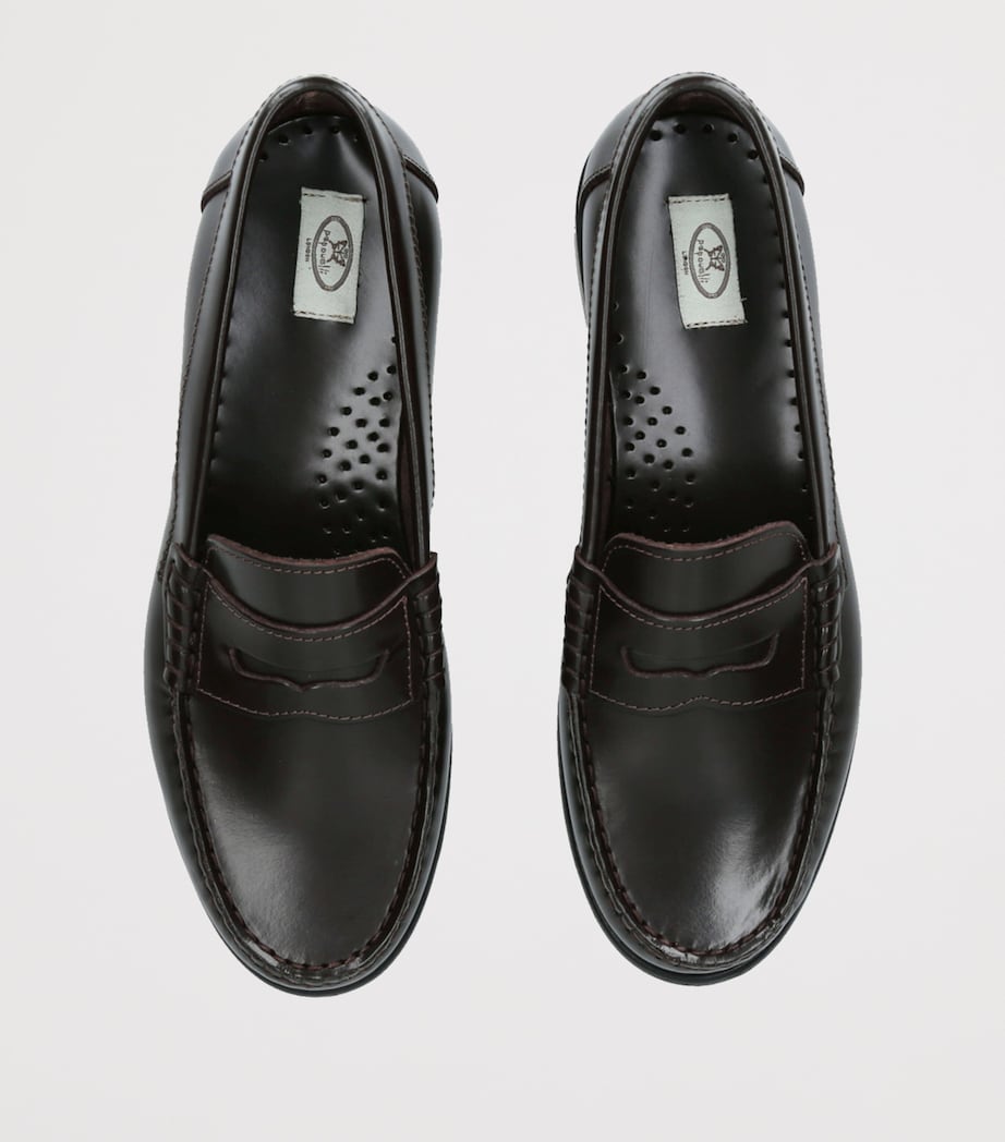 papouelli Leather London Loafers Dark Brown Image 4