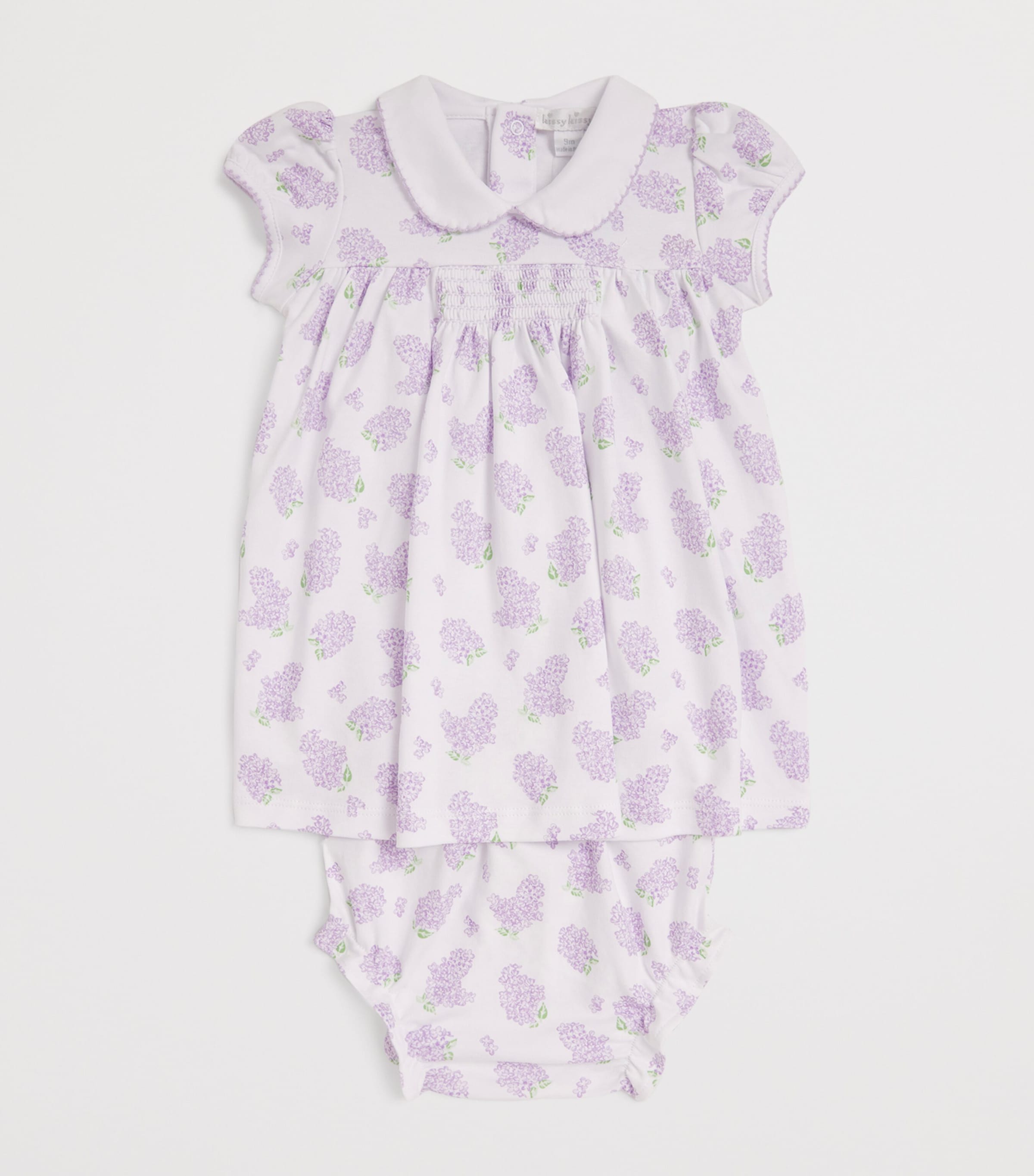 Pima Cotton Dress and Bloomers Set (0-24 Months) K531LILAC Image 3