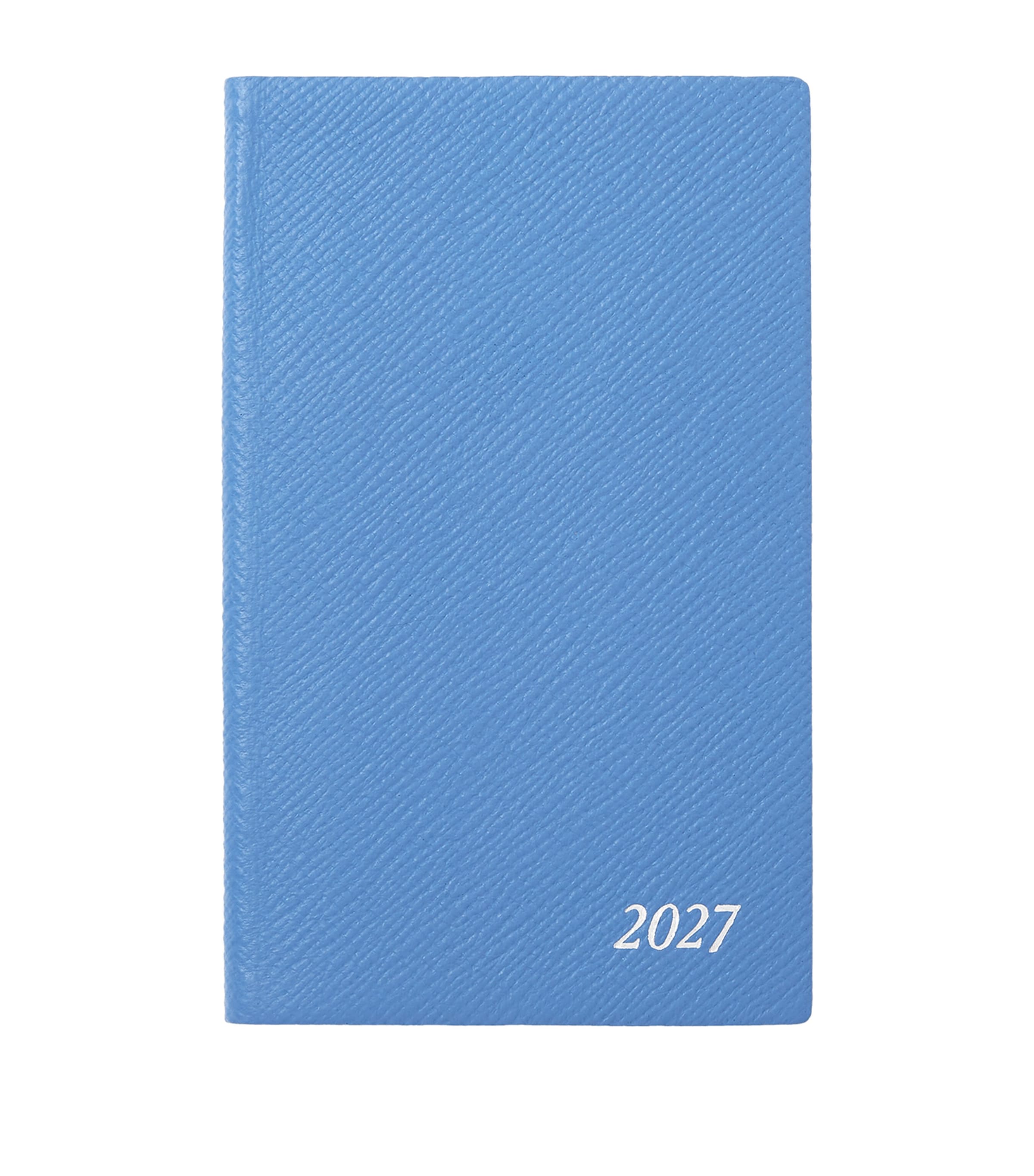 Smythson Leather Panama Weekly Diary 2027 Nile Blue Image 1