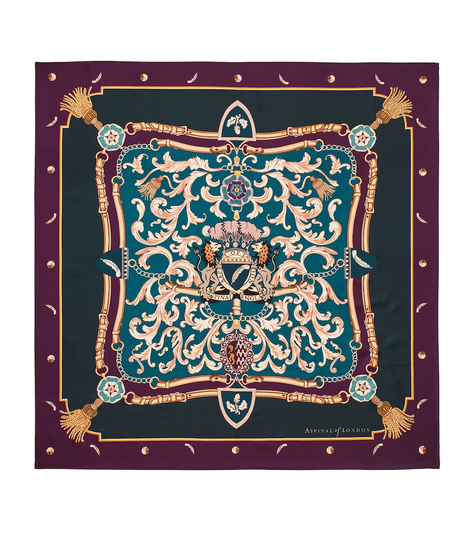 Silk Signature Shield Scarf FIG Image 1