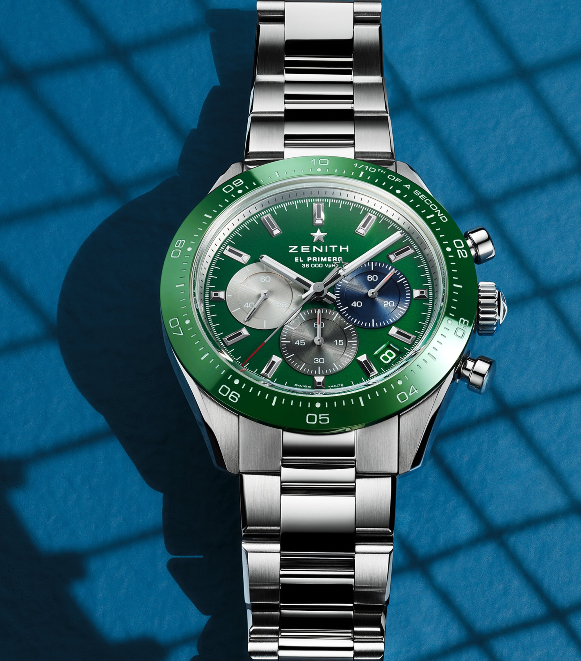 Stainless Steel Chronomaster Sport Watch 41mm GREEN Image 2