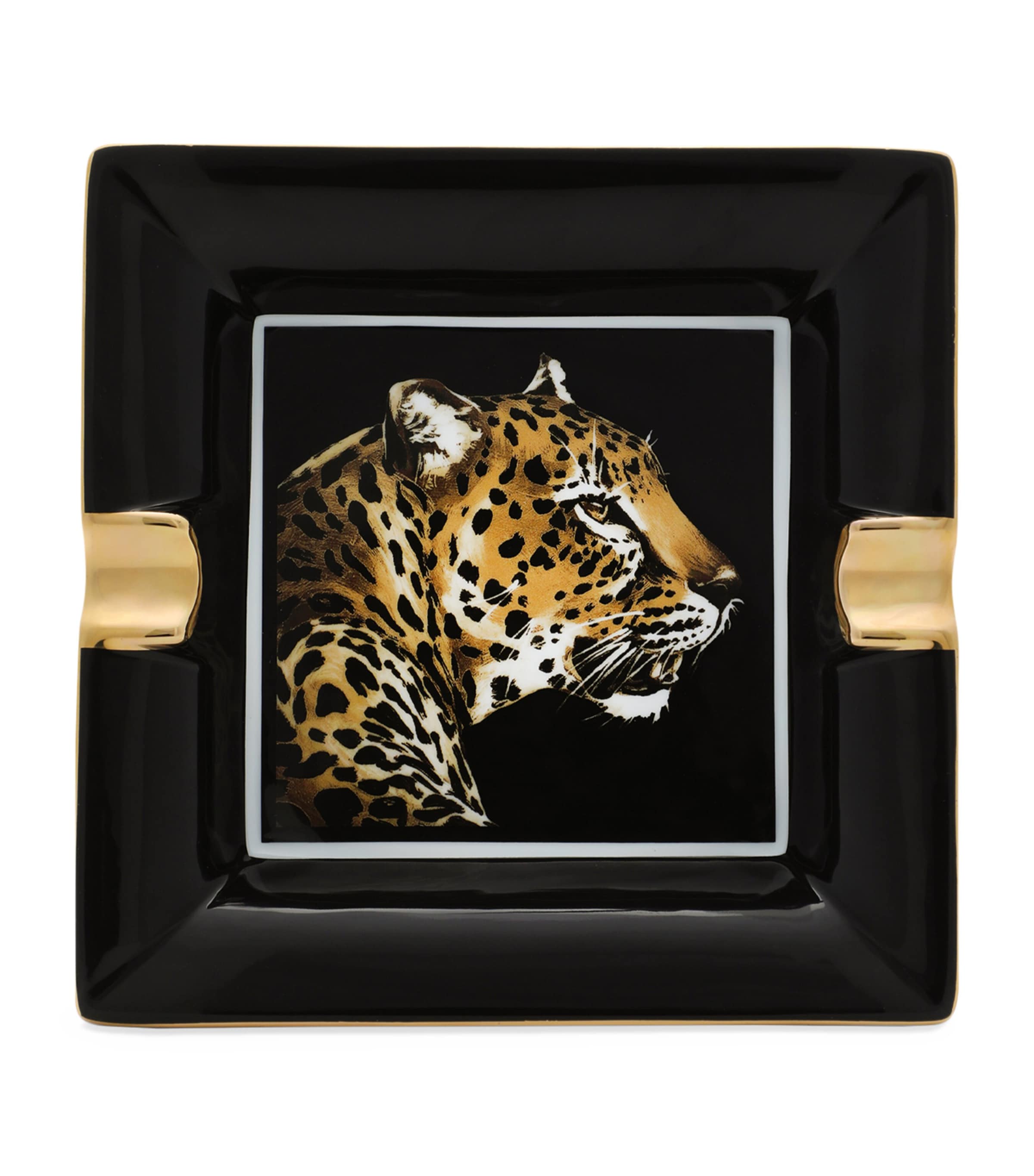 Dolce & Gabbana Casa Porcelain Leopard Ashtray