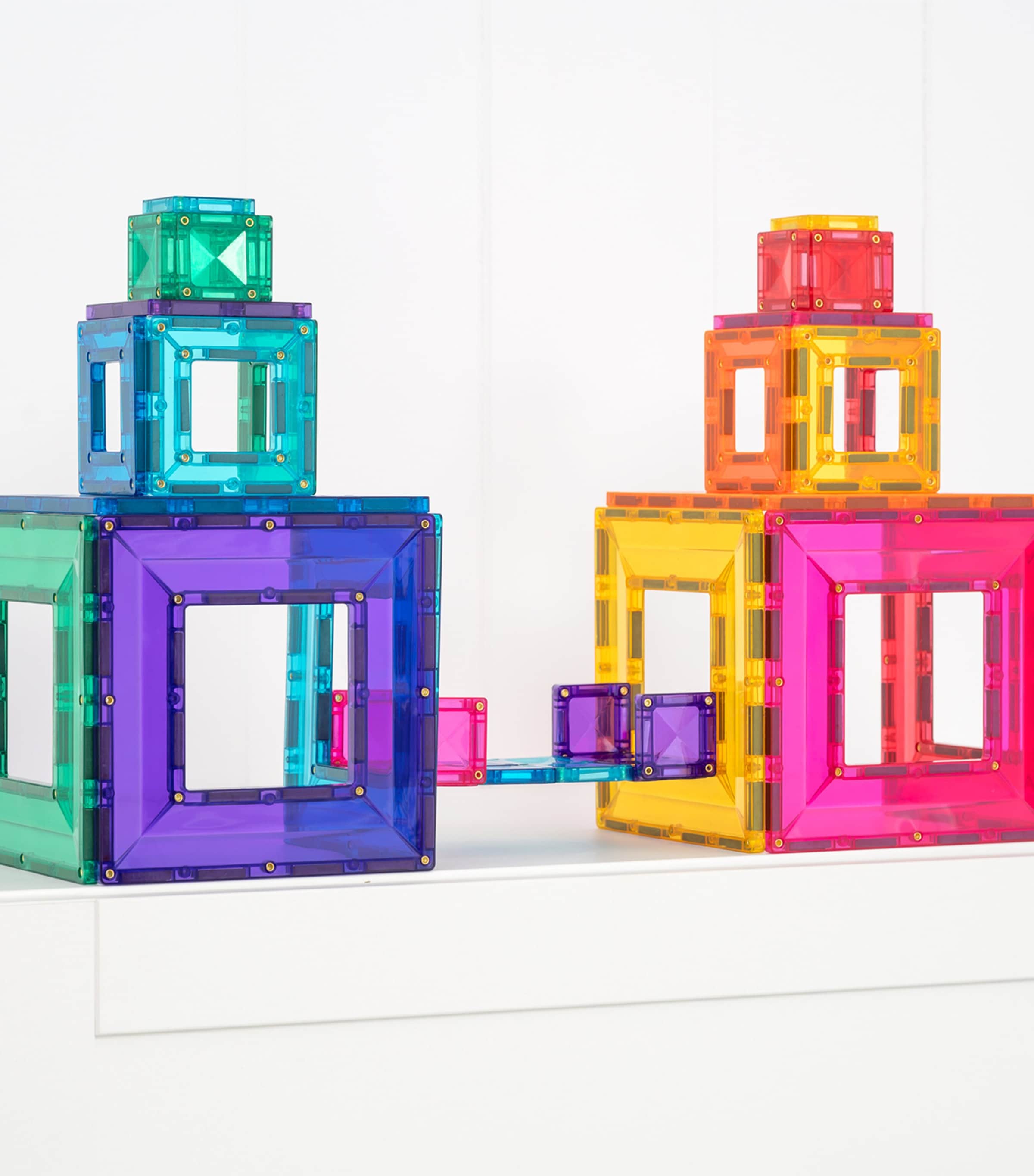 Cp ボックス　bright brightwin 2gether Connetix Tiles Bright Portal Pack (48 Pieces) | Harrods US