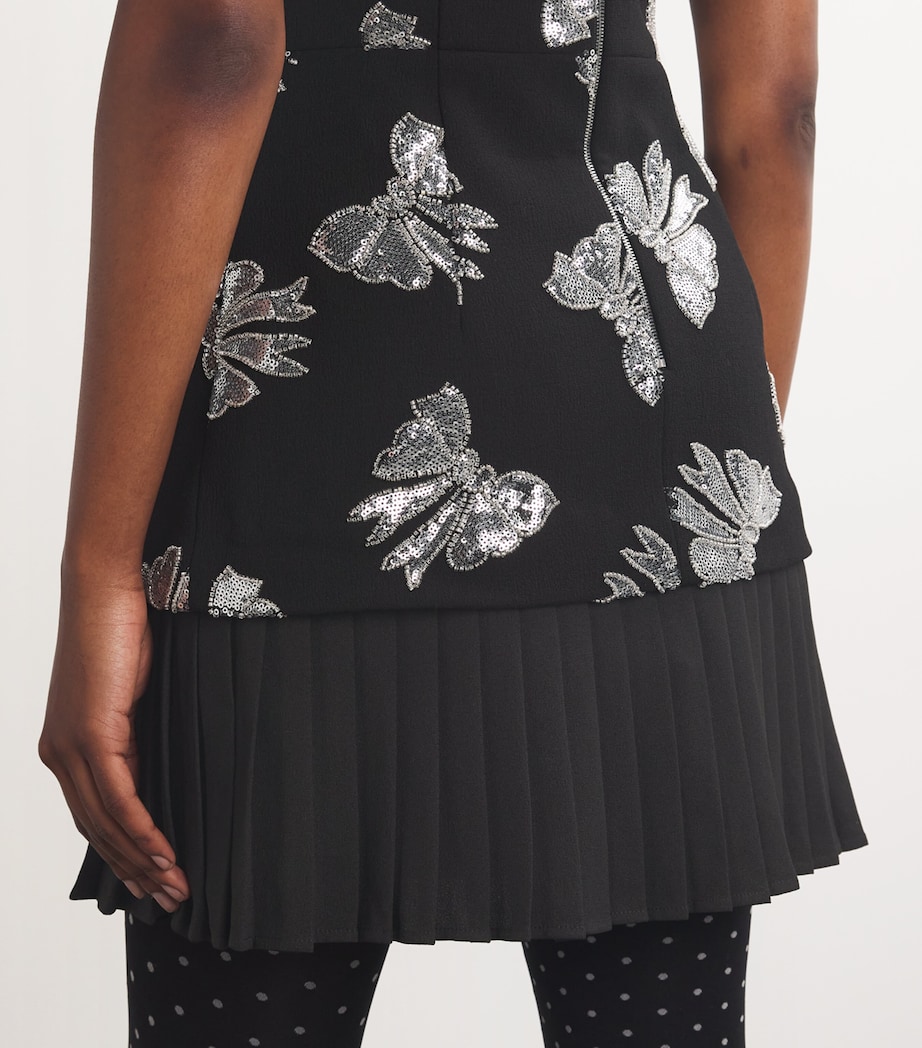 Rebecca Vallance Womens x Nicky Hilton Embellished Valor Mini Dress Image 4