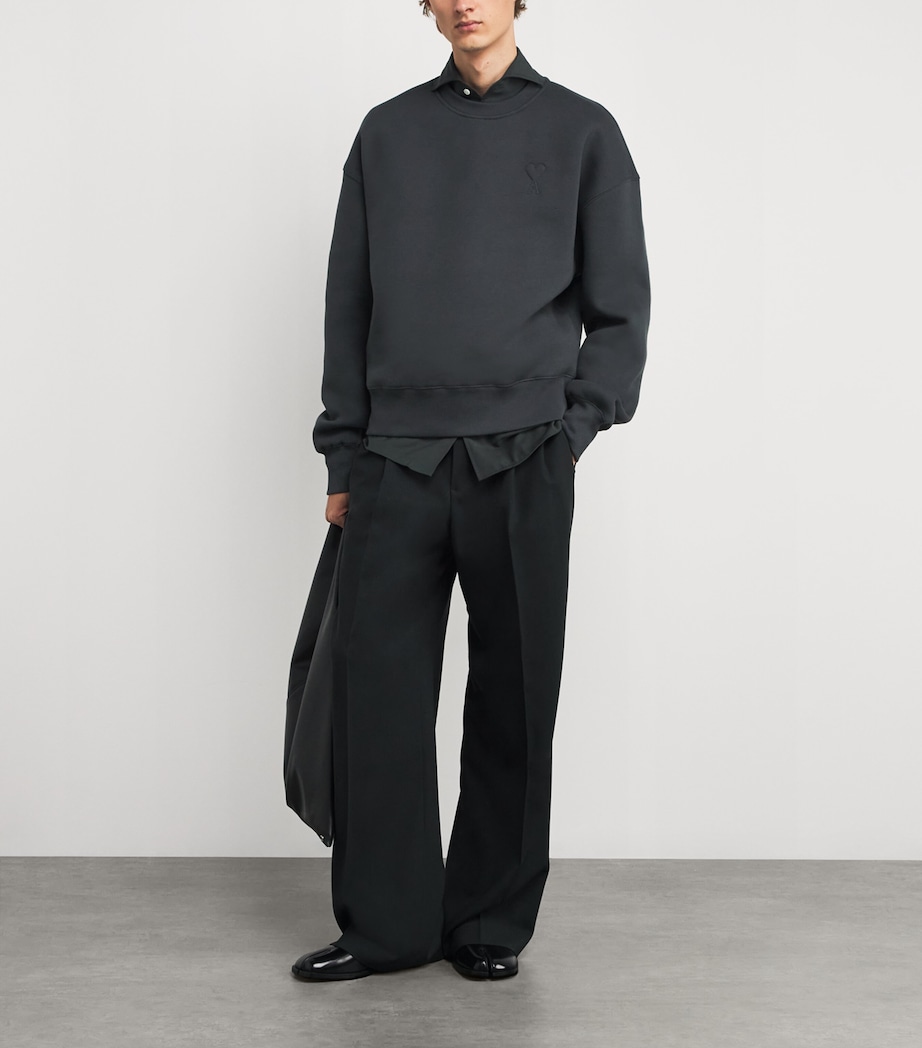 Cotton Ami de Coeur Sweatshirt 020 - ANTHRACITE Image 2