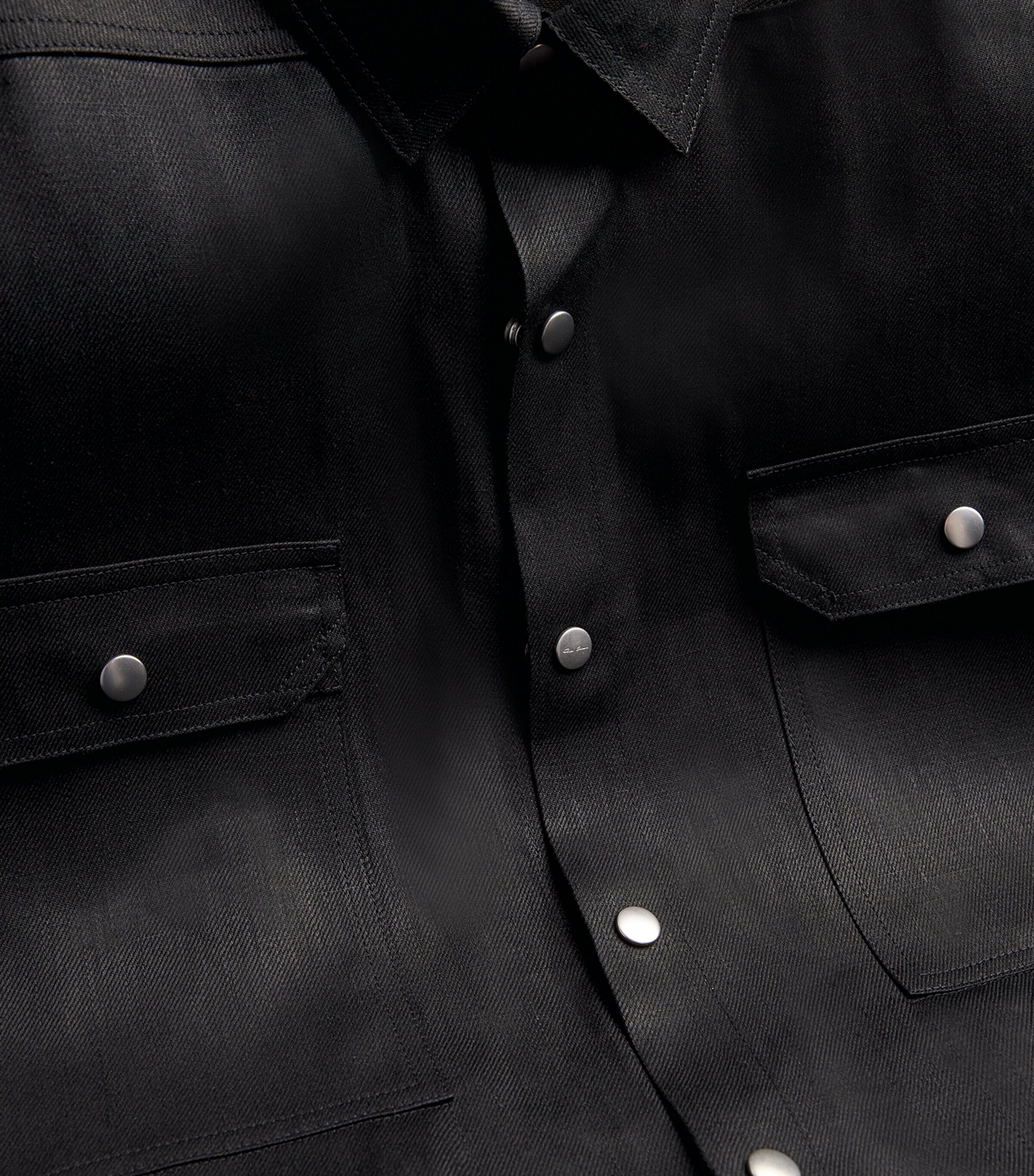 Linen Twill Sleeveless Overshirt 09/BLACK Image 5
