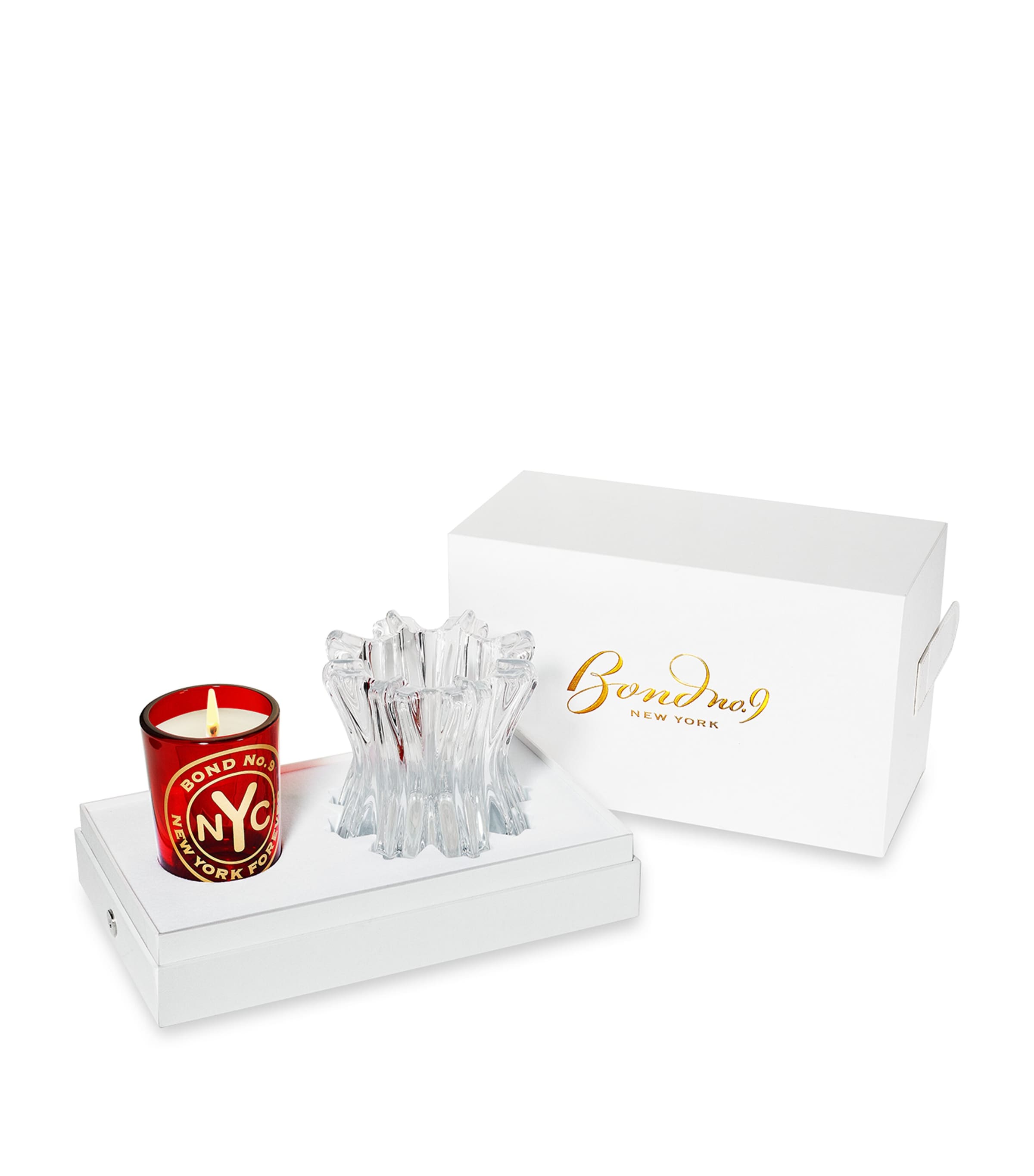 Bond No. 9 New York Flowers Refillable Candle Gift Set In White