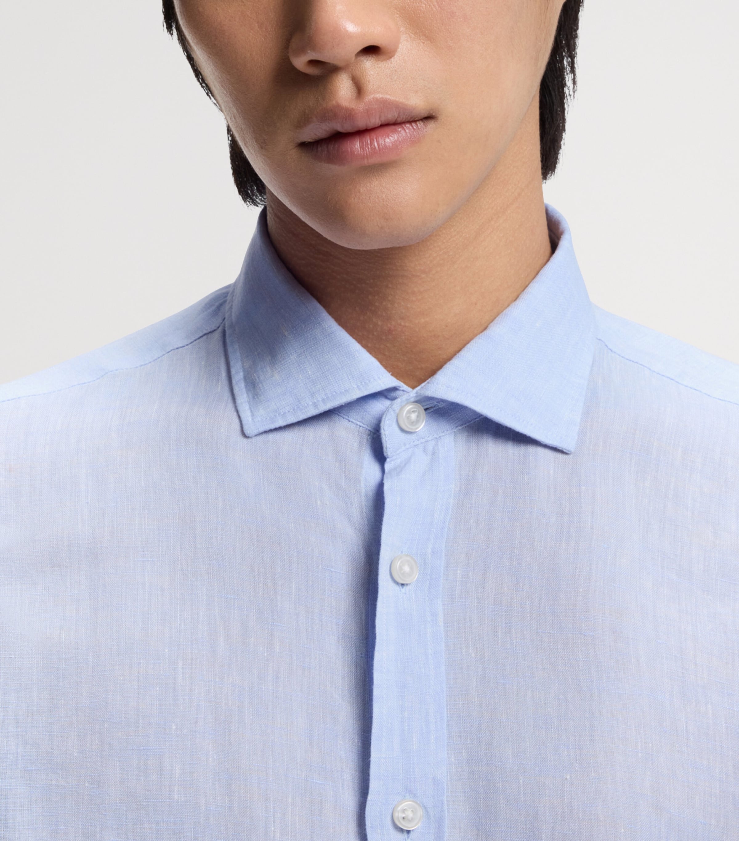 BOSS Mens Linen Regular-Fit Shirt Image 5