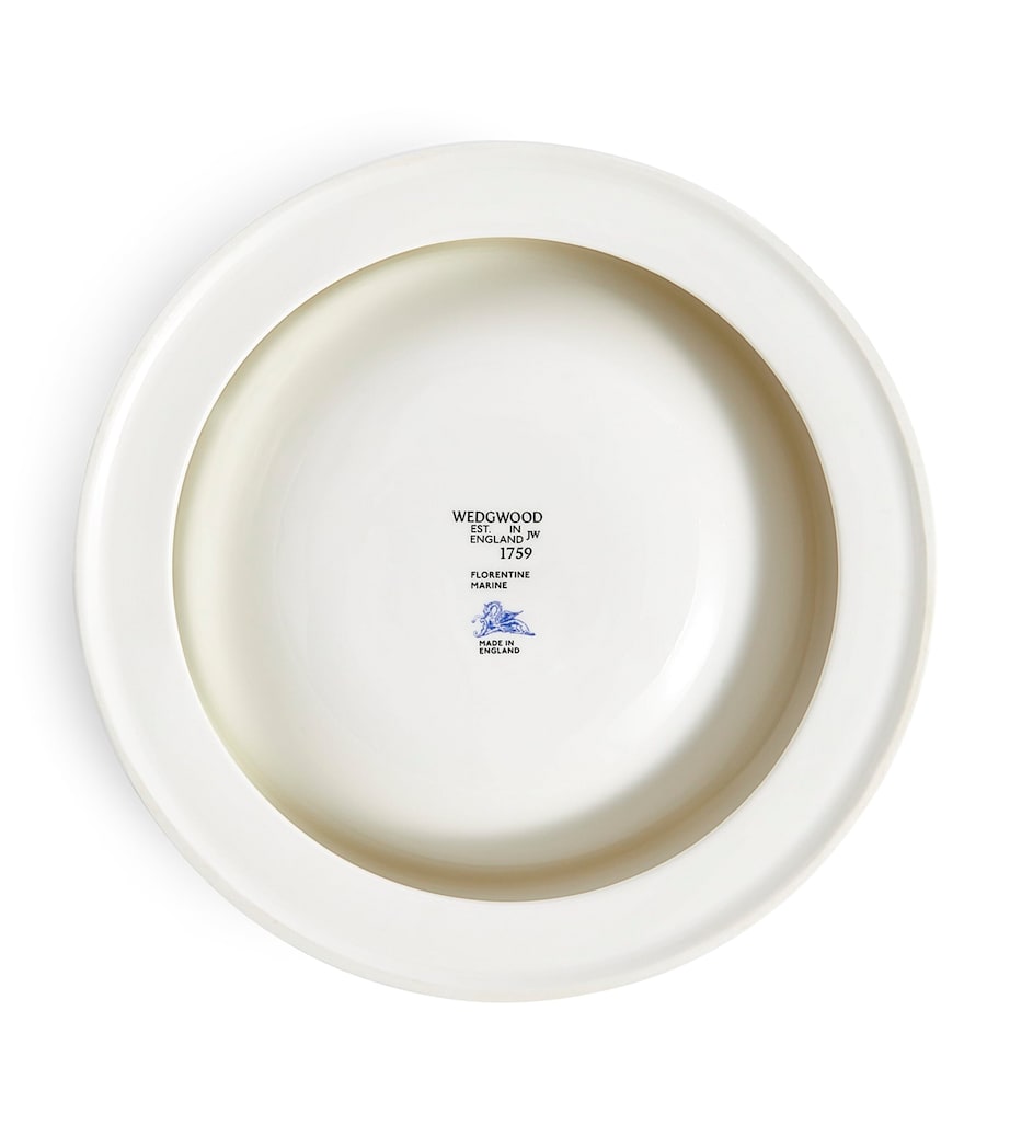 Bone China Florentine Pet Bowl (21cm) BLUE Image 5