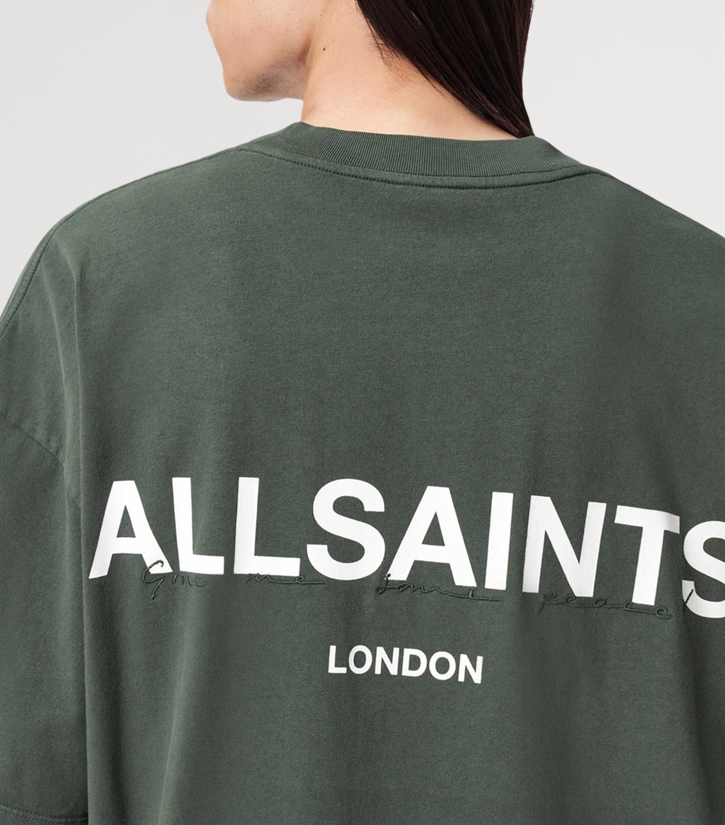 Organic Cotton Logo Print Halcyon T-Shirt GARNET GREEN Image 8