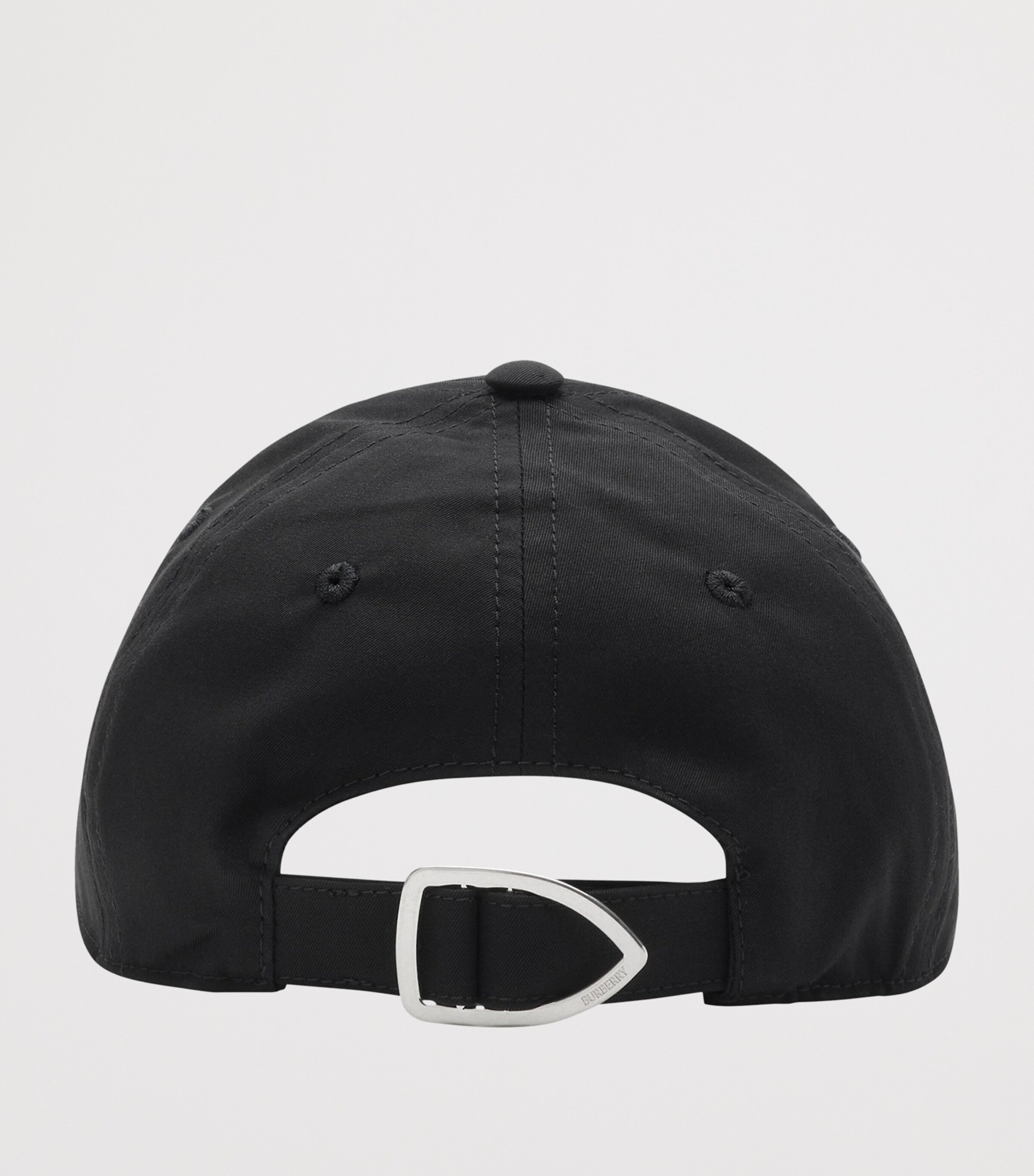 Burberry Cotton Gabardine Logo Cap Black Image 4