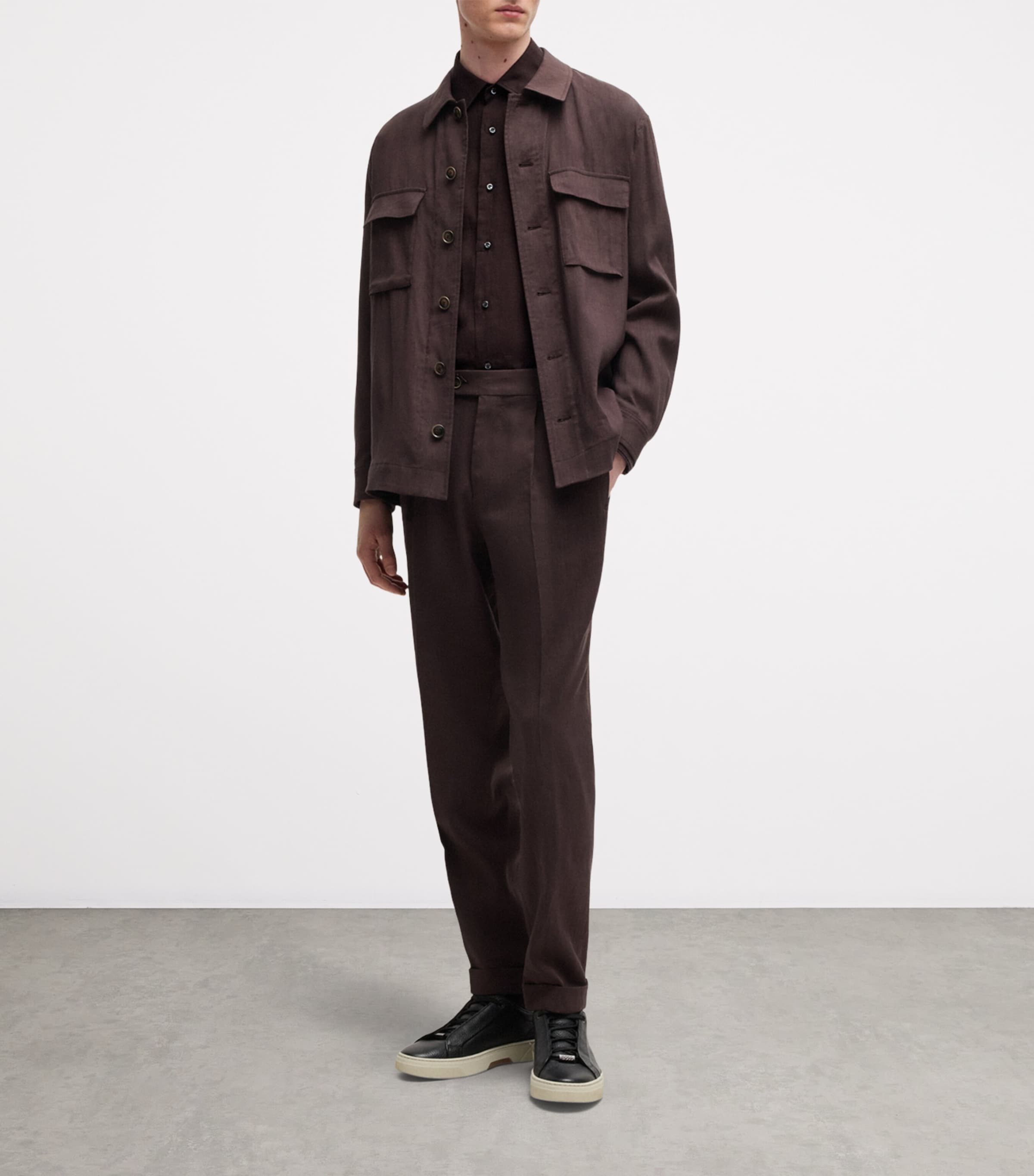 Linen Slim Shirt 203 Image 6