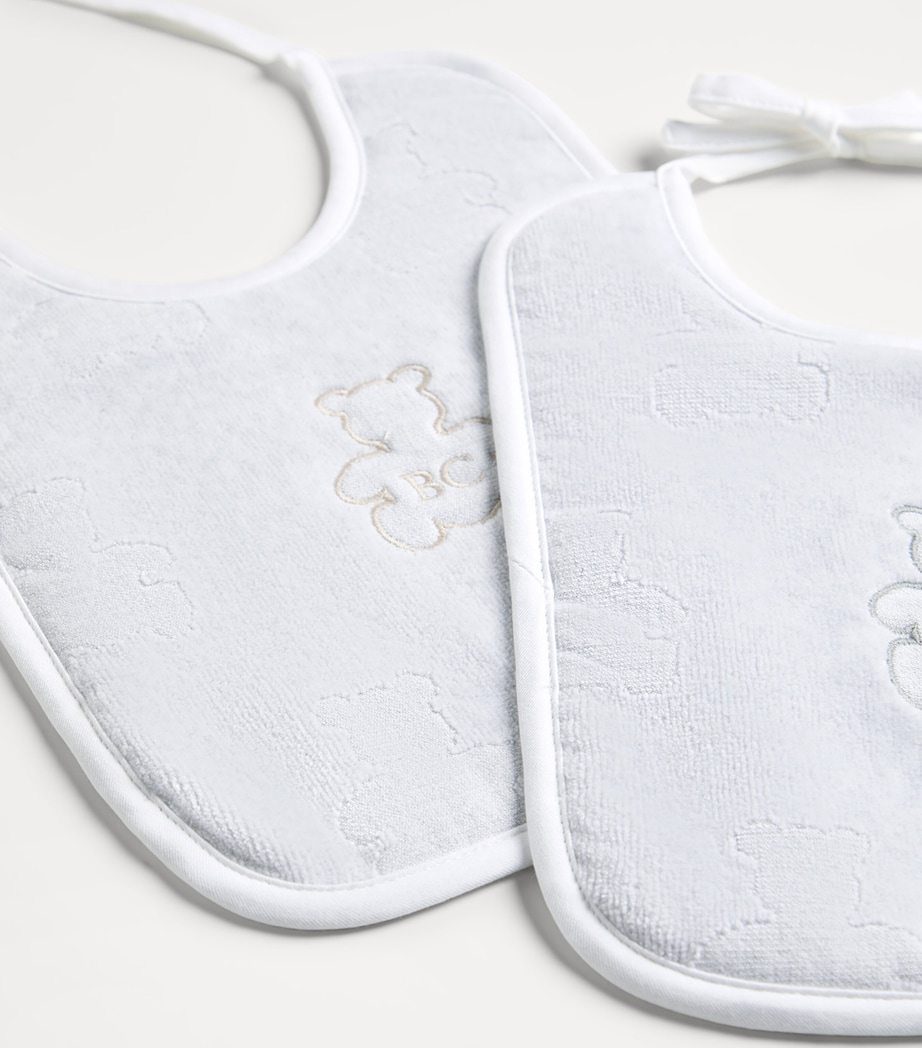 Brunello Cucinelli Kids Cotton Bernie Bib (Set of 2) Image 4