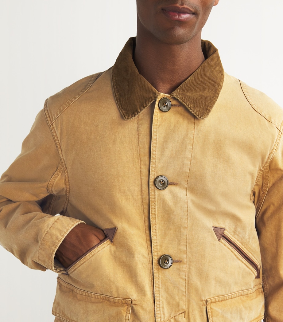 Cotton Utility Jacket BROWN Image 6