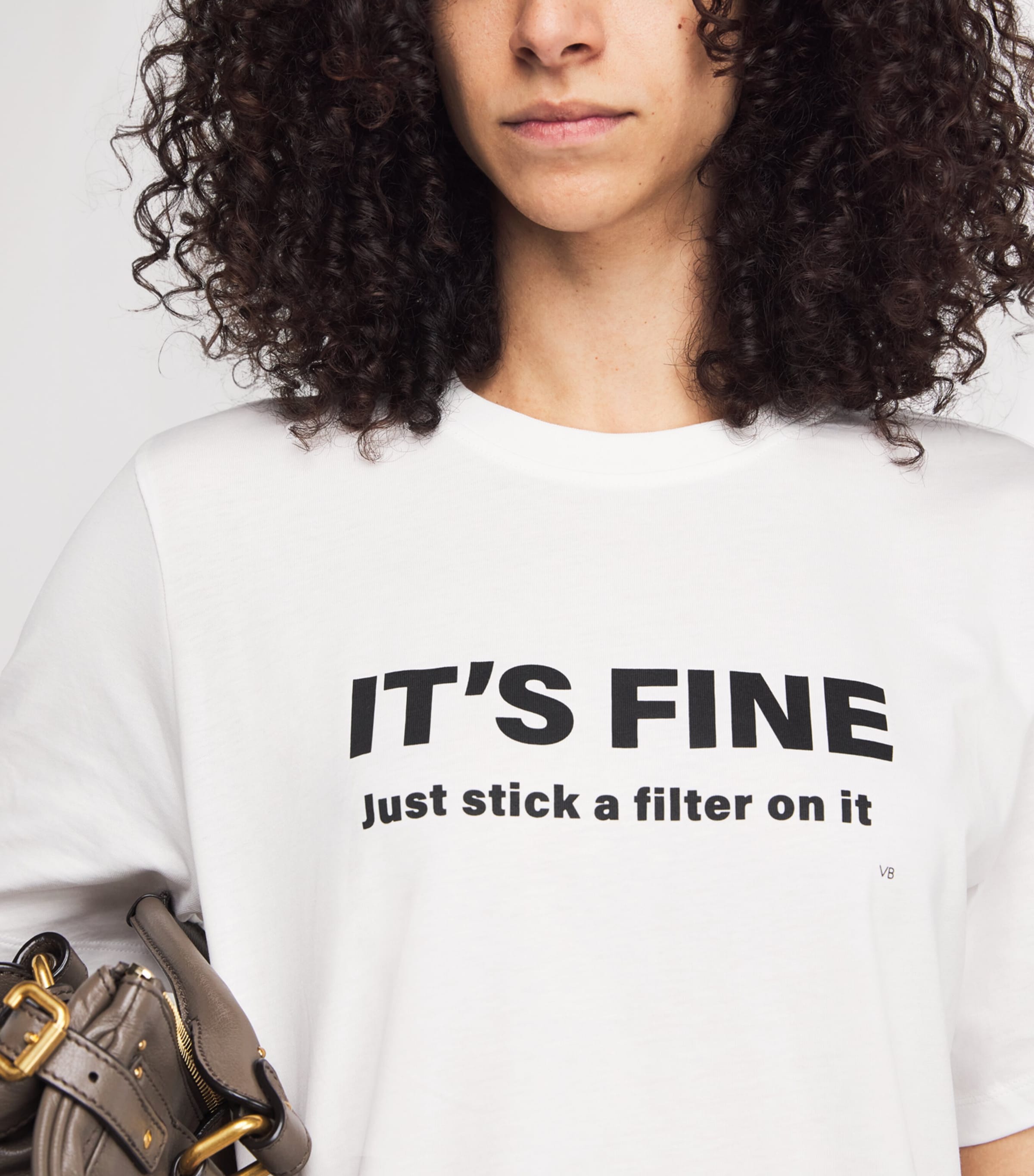 Organic Cotton Slogan T-Shirt 6 WHITE Image 6