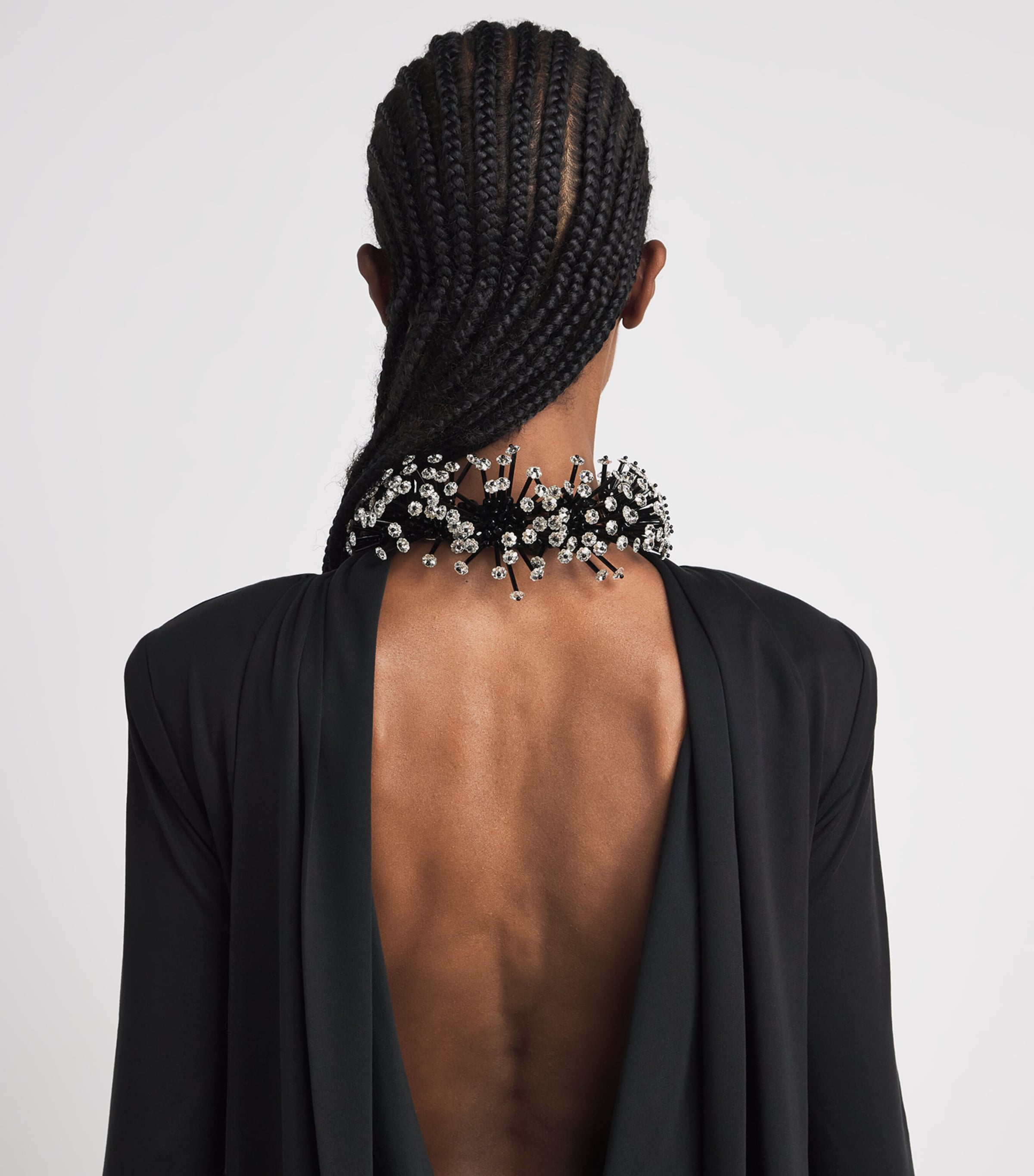 Coppola e Toppo Crystal Margherite Necklace Black/white Image 4