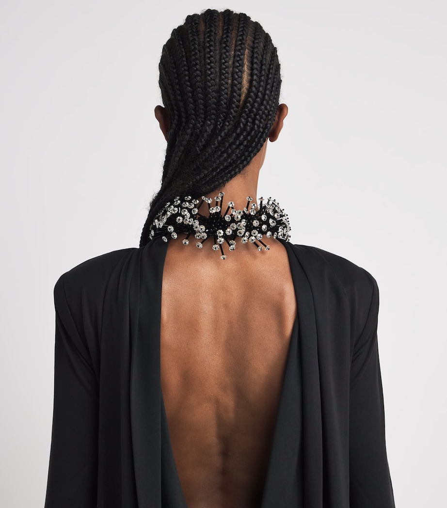 Coppola e Toppo Crystal Margherite Necklace Black/white Image 4