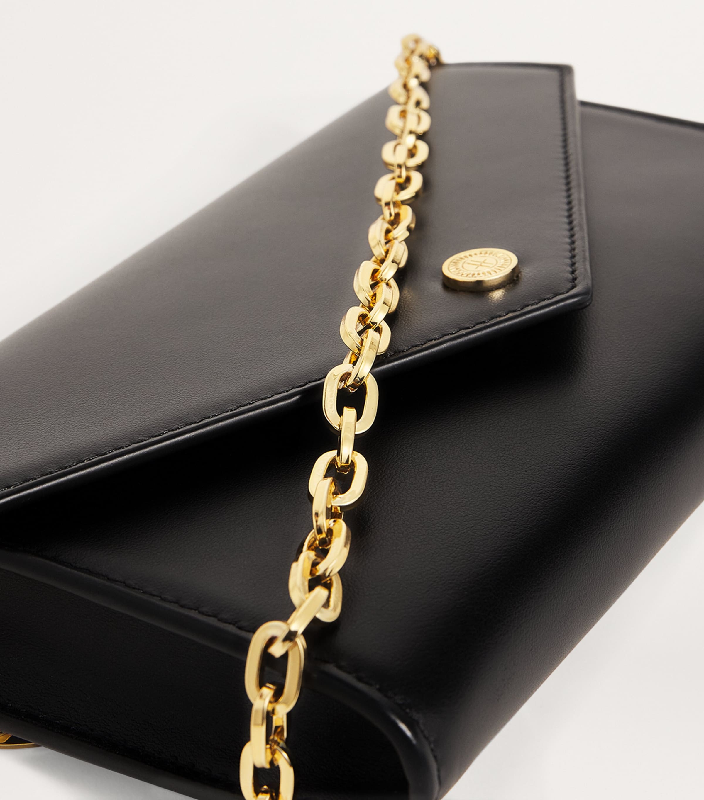 Leather Chain Wallet BLACK Image 4