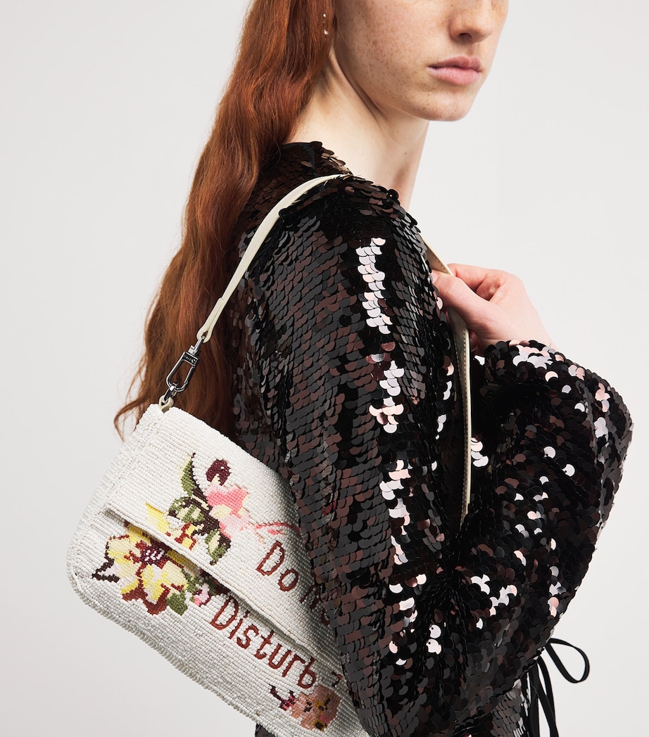 Beaded Timmy Shoulder Bag DND DO NOT DISTURB Image 2