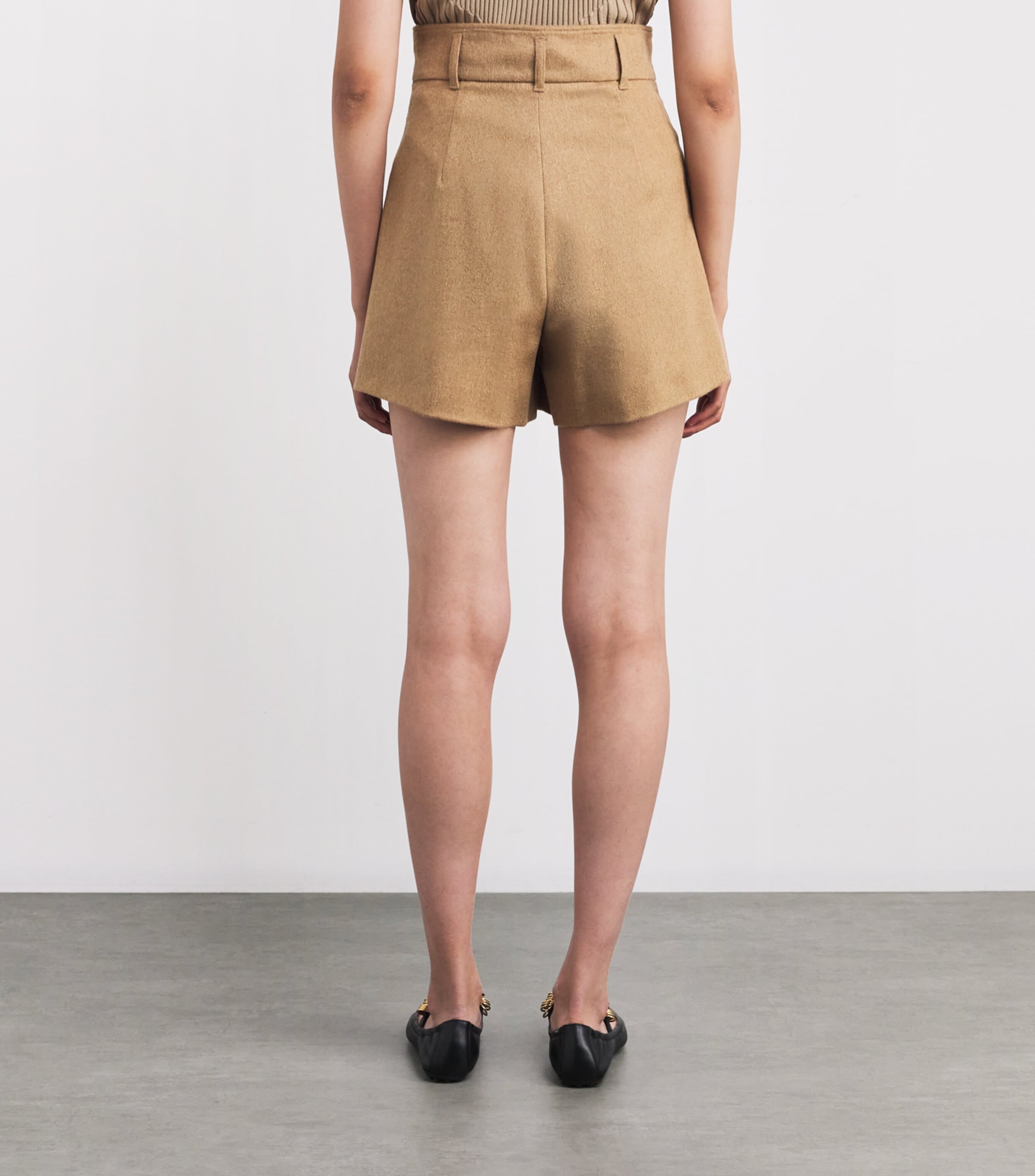 Wool Shorts CAMEL Image 4