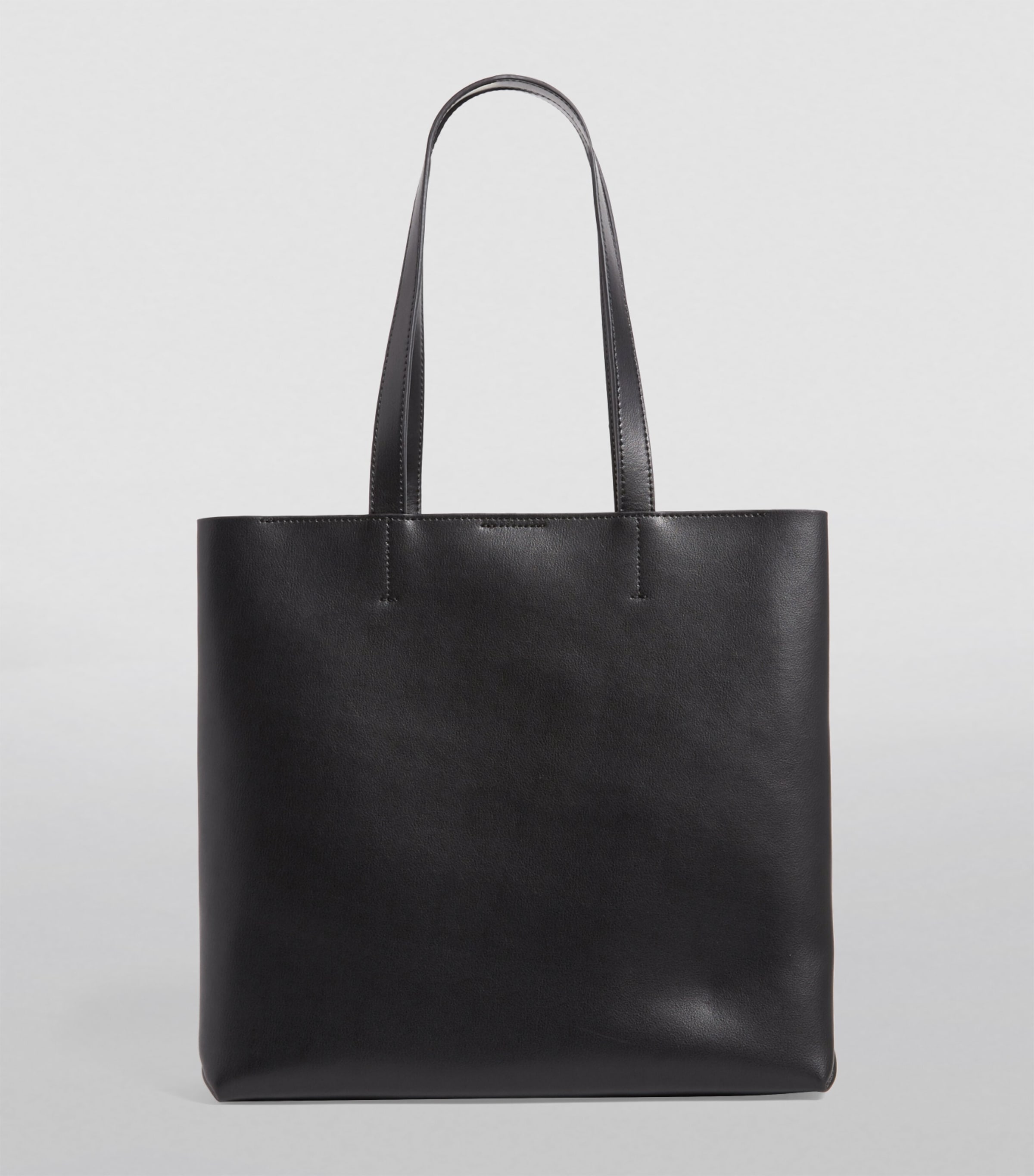 Harrods Medium Leather Kensington Tote Bag Blue Image 4