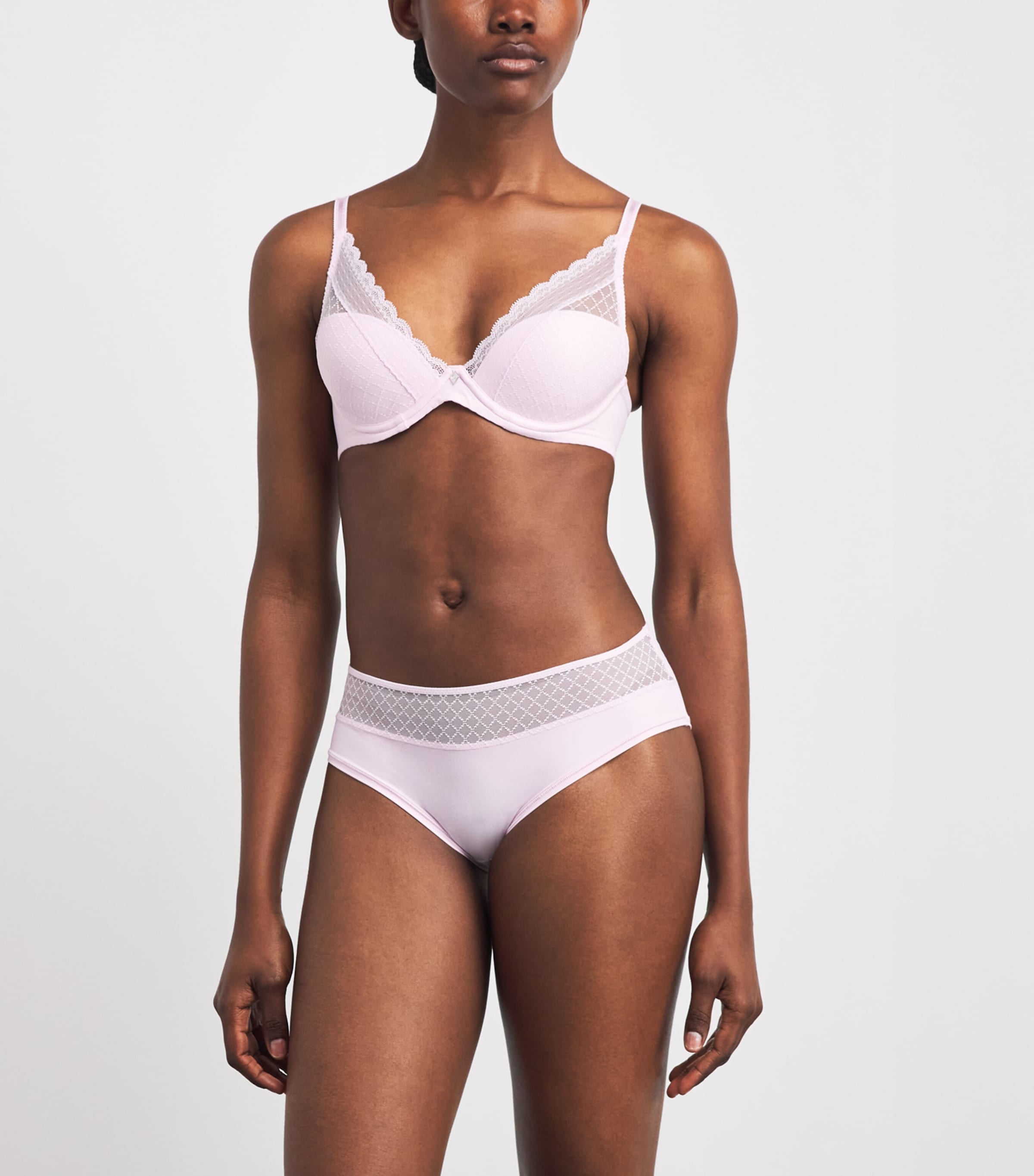Chantelle Womens Norah Chic Underwired T-Shirt Bra Candy Pink Image 2