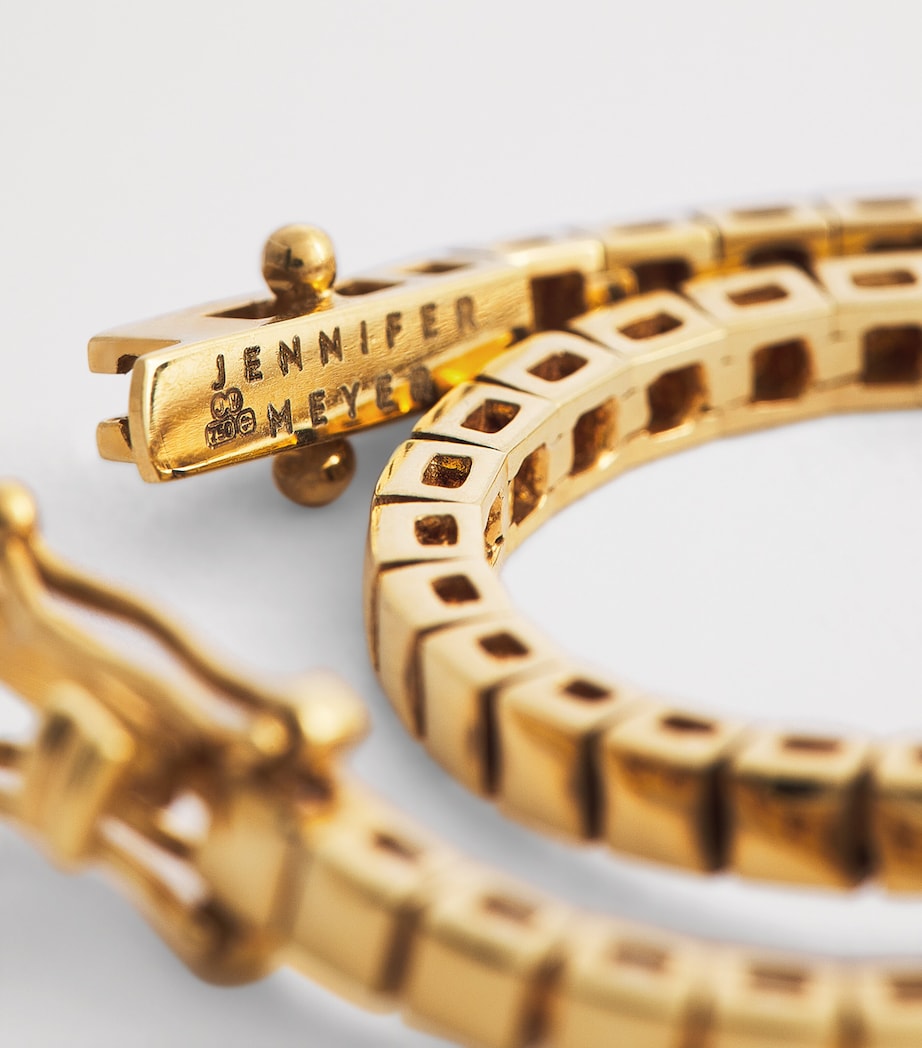 Yellow Gold Square Tennis Bracelet YELLOW GOLD Image 4