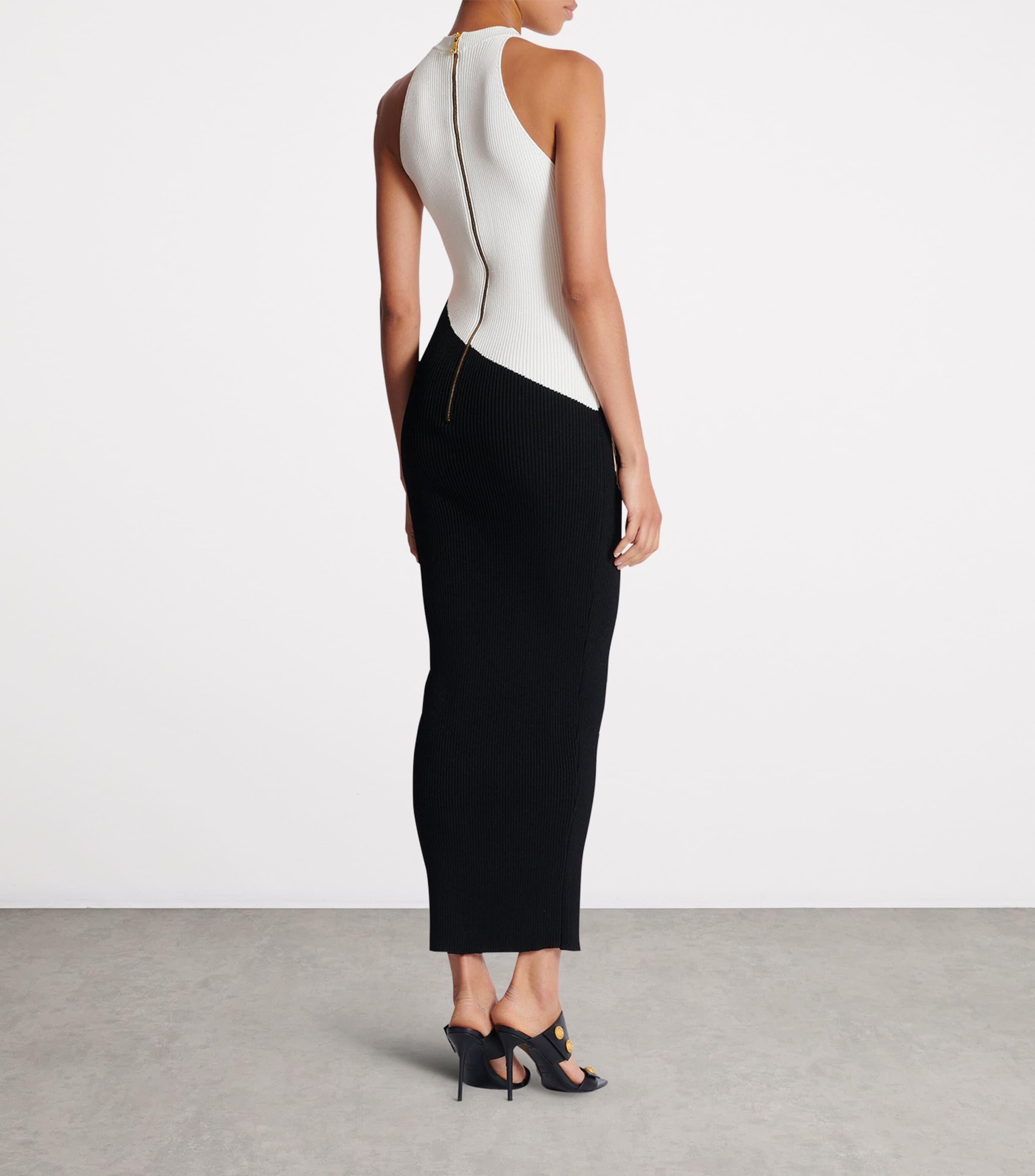 Jacquard Love Letter Maxi Dress EMY NOIR/NUDE/BLANC Image 3