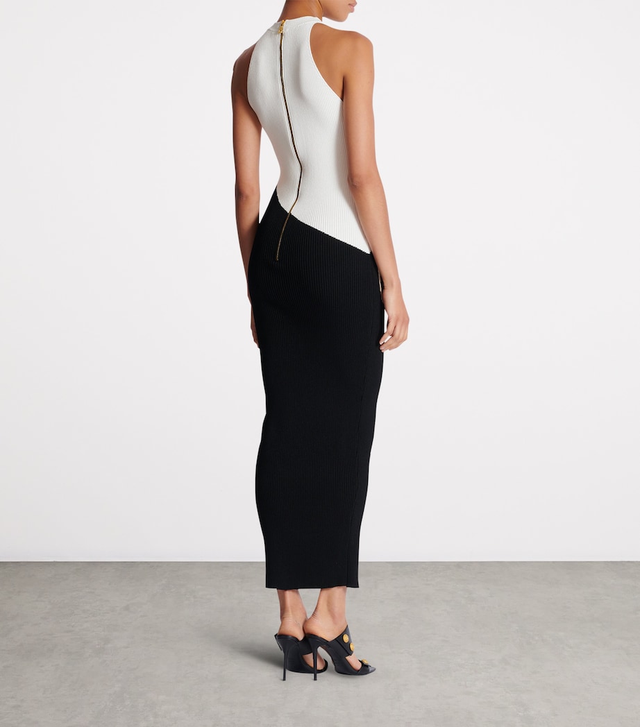 Jacquard Love Letter Maxi Dress EMY NOIR/NUDE/BLANC Image 3