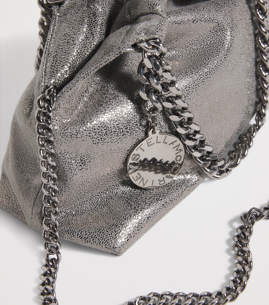 Metallic Falabella Top-Handle Bag 1113 STEEL GREY Image 6