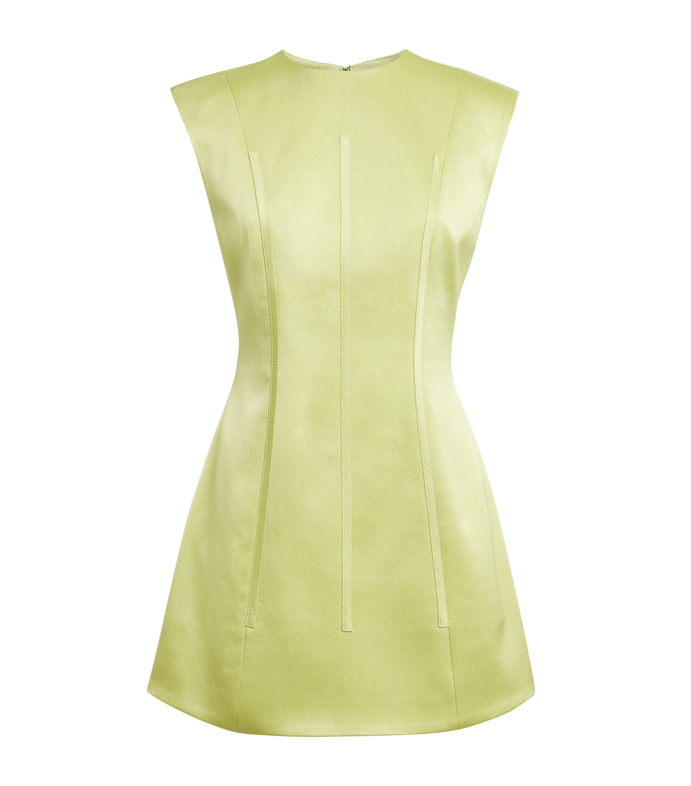 Rachel Gilbert Womens Satin Hallie Mini Dress Lime Image 1