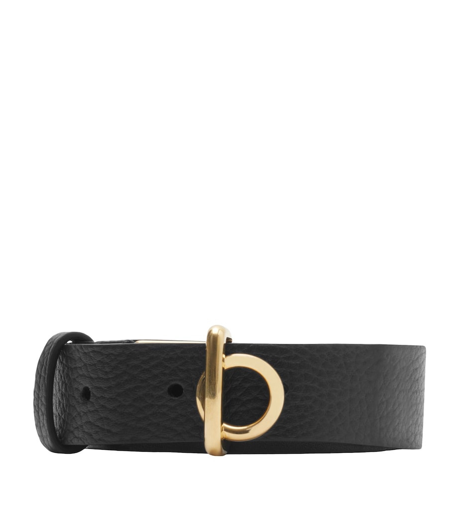 Leather Rocking Horse Belt BLACK Image 1