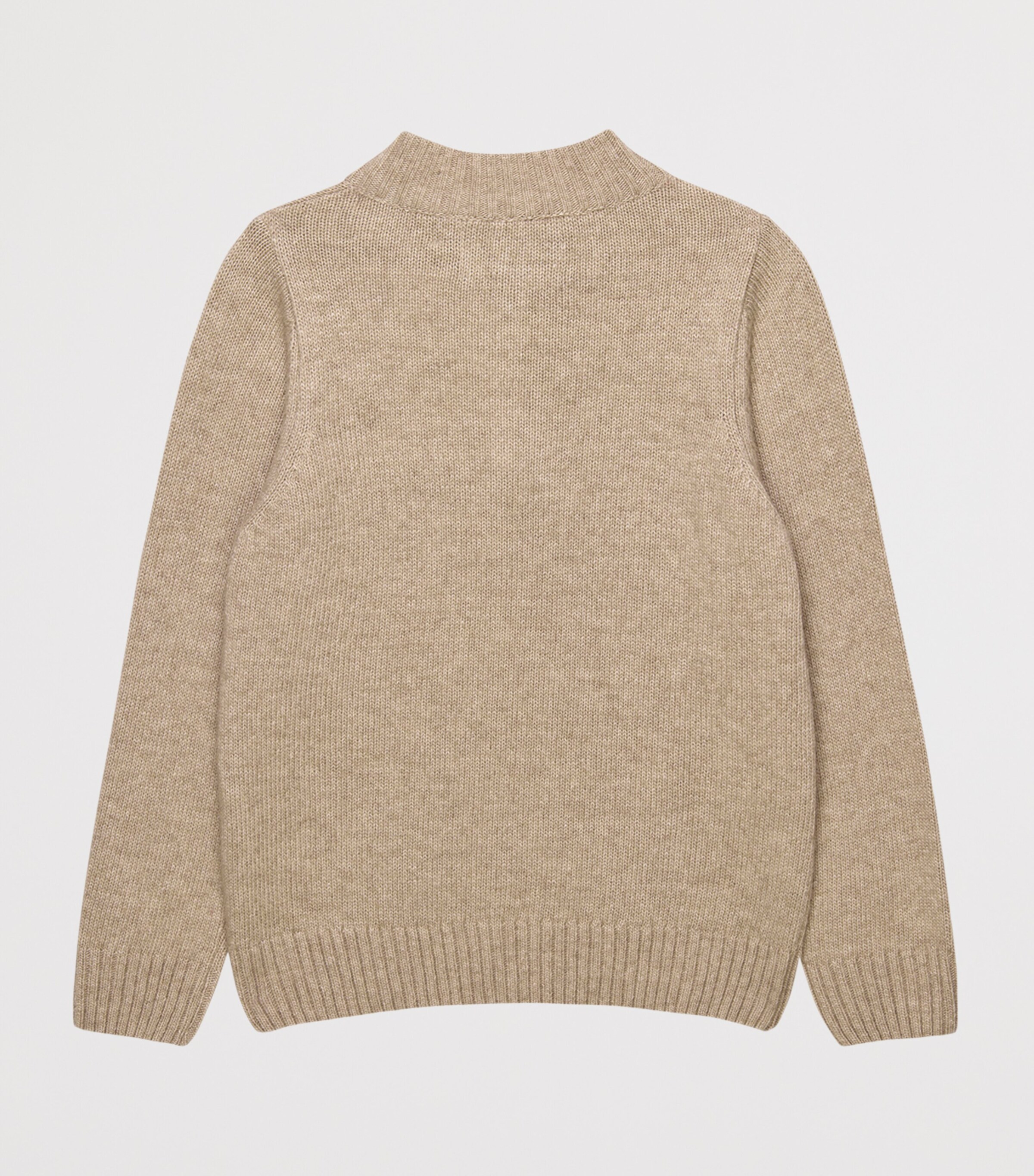 Trotters Sebastian Half-Zip Sweater (6-11 Years) Oatmeal Image 2