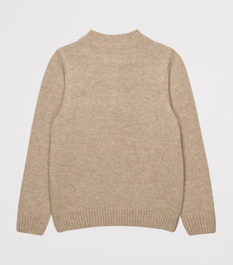 Sebastian Half-Zip Sweater (6-11 Years) OATMEAL Image 2