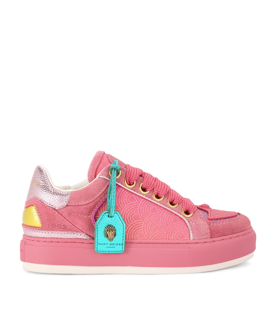Kurt Geiger London Suede Southbank Tag Sneakers Pink Image 1