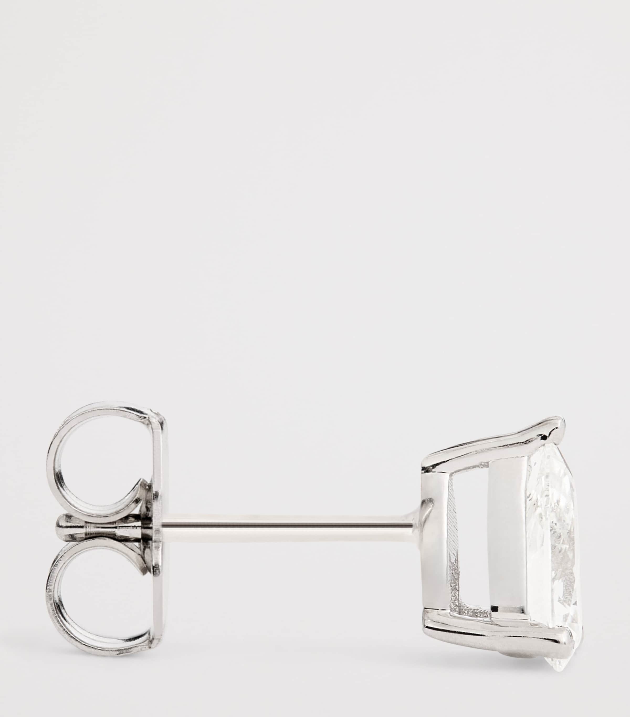 White Gold and Diamond Pear Stud Earrings (0.50ctw) WHITE GOLD Image 3