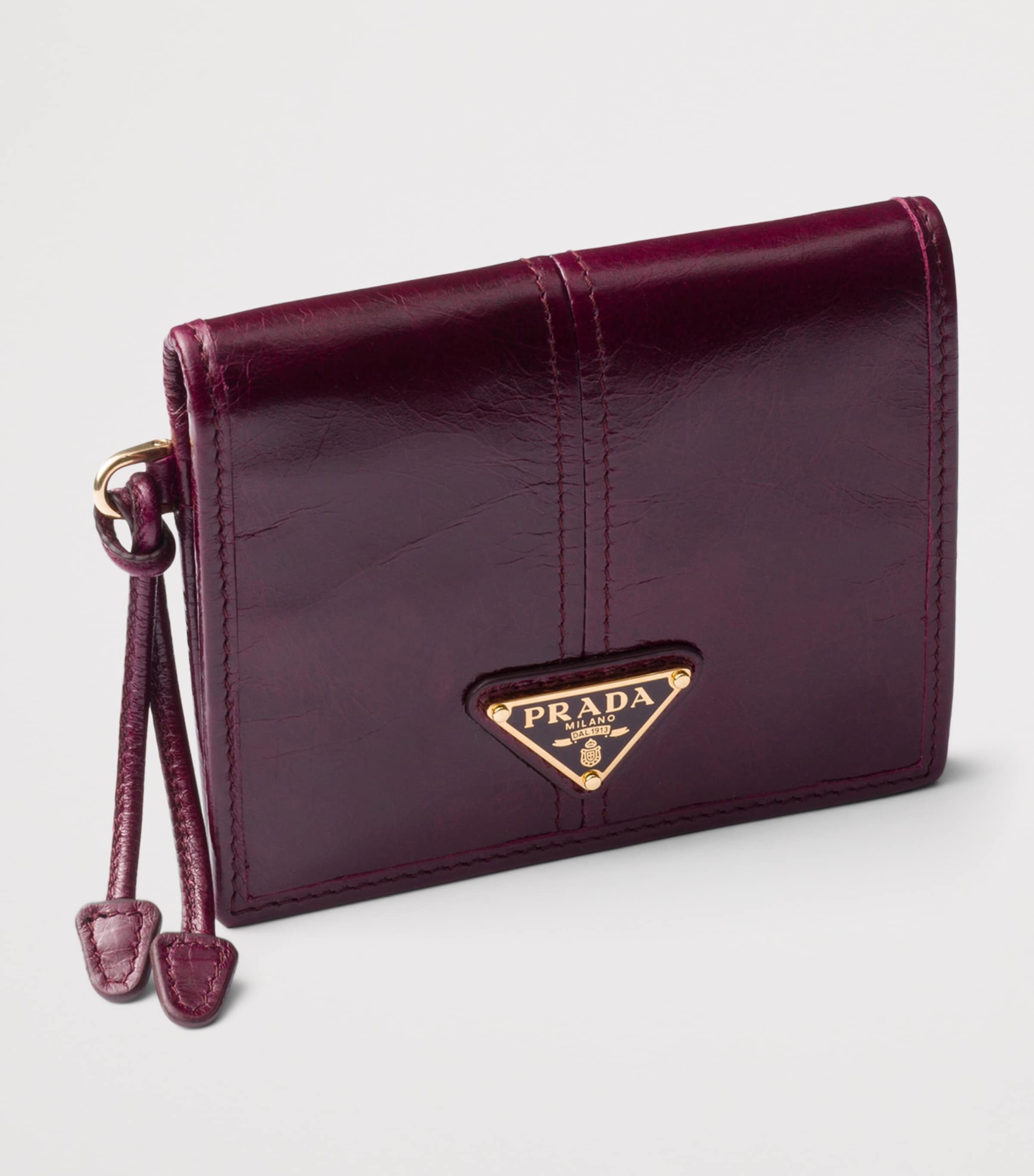 Small Glossed Leather Wallet F0007 Image 4