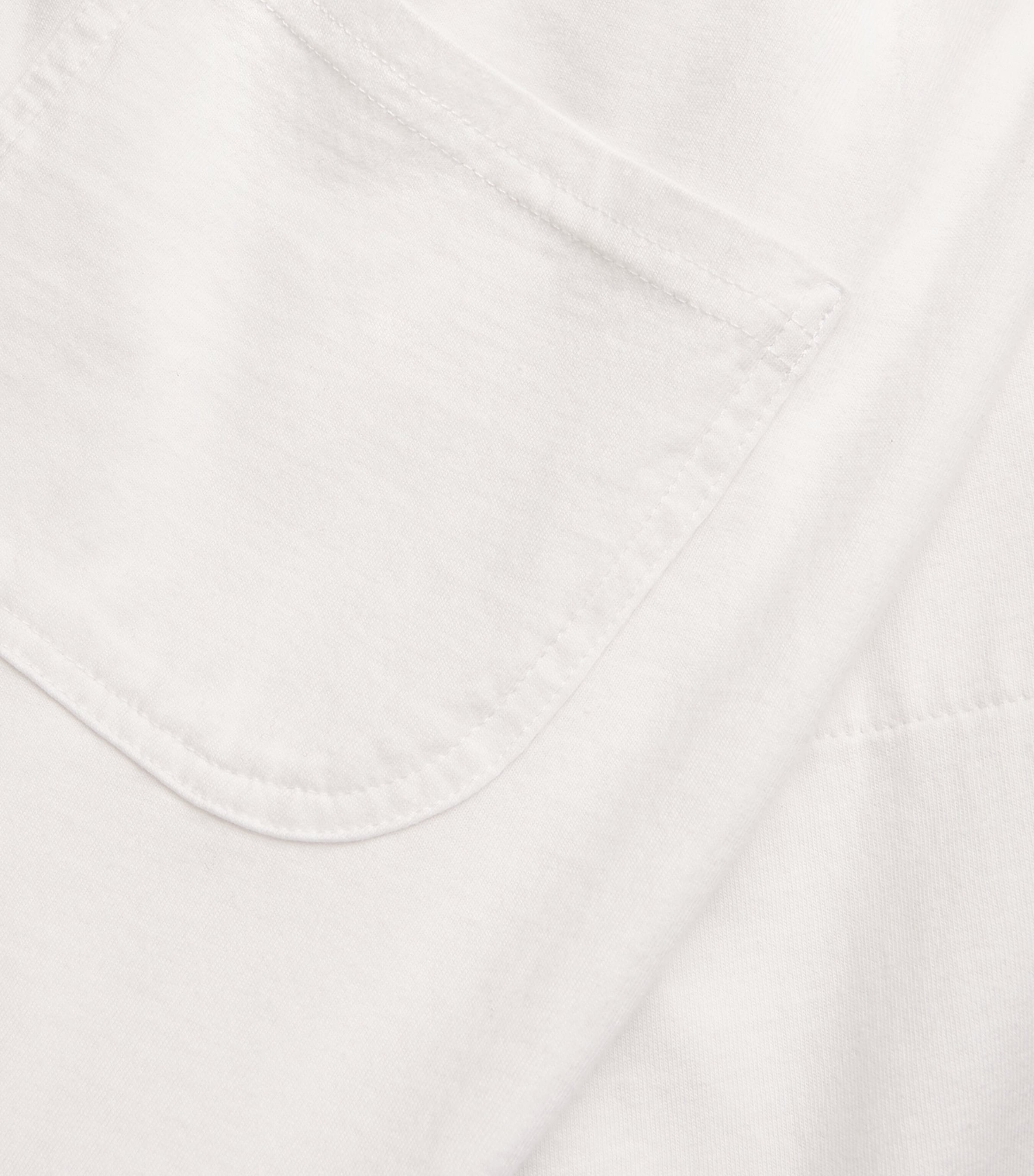 Cotton Straight Trousers WHITE Image 5