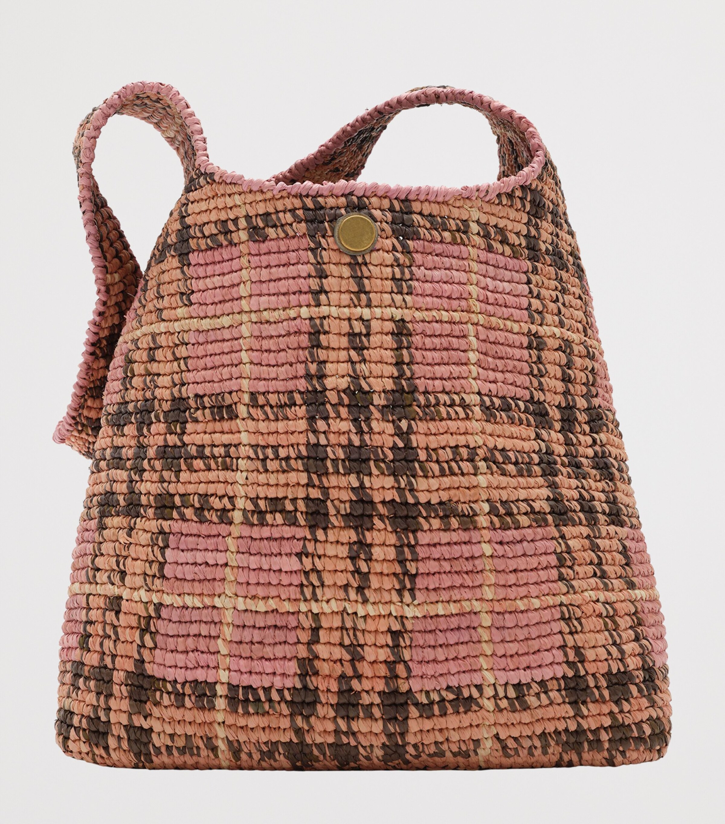 Burberry Raffia Margate Shoulder Bag Pink Image 3