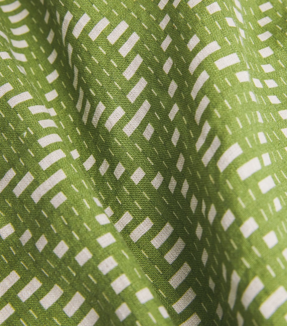 Linen Raffia Roberto Shirt 868 PARAKEET GRN Image 5