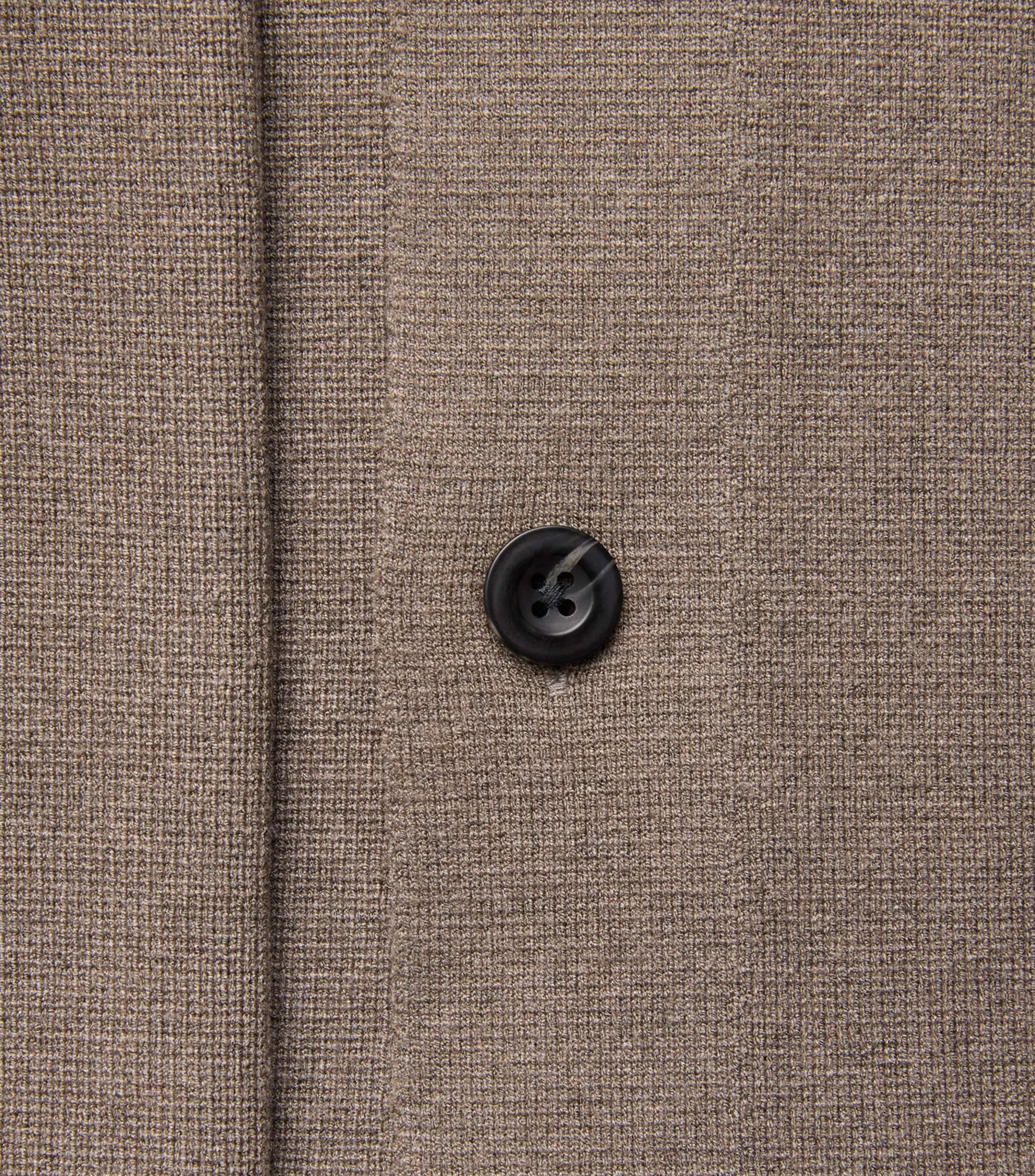 Vince Mens Milano-Knit Overshirt Lt H Tarmac Image 6