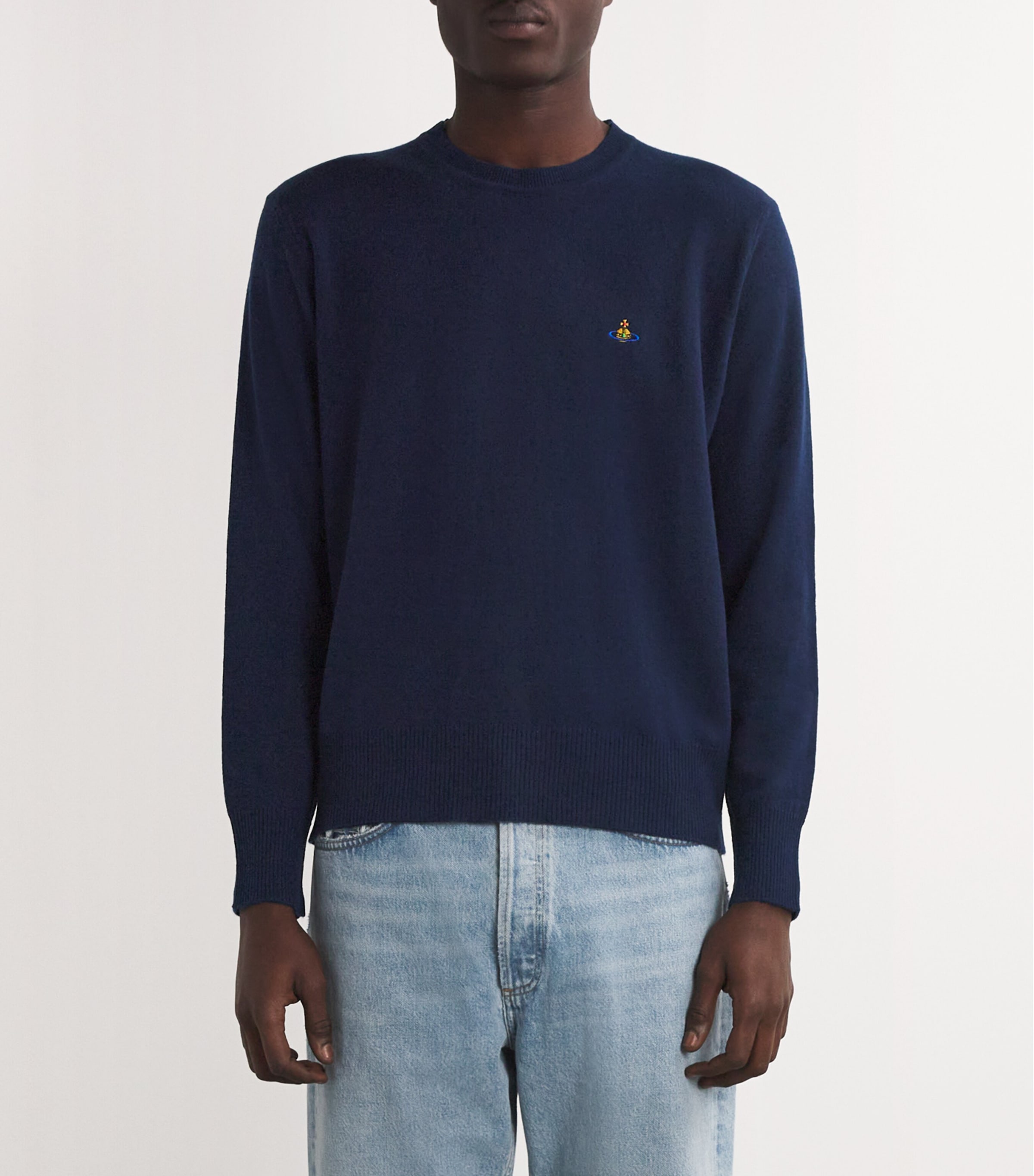Vivienne Westwood Navy Virgin Wool Sweater | Harrods US