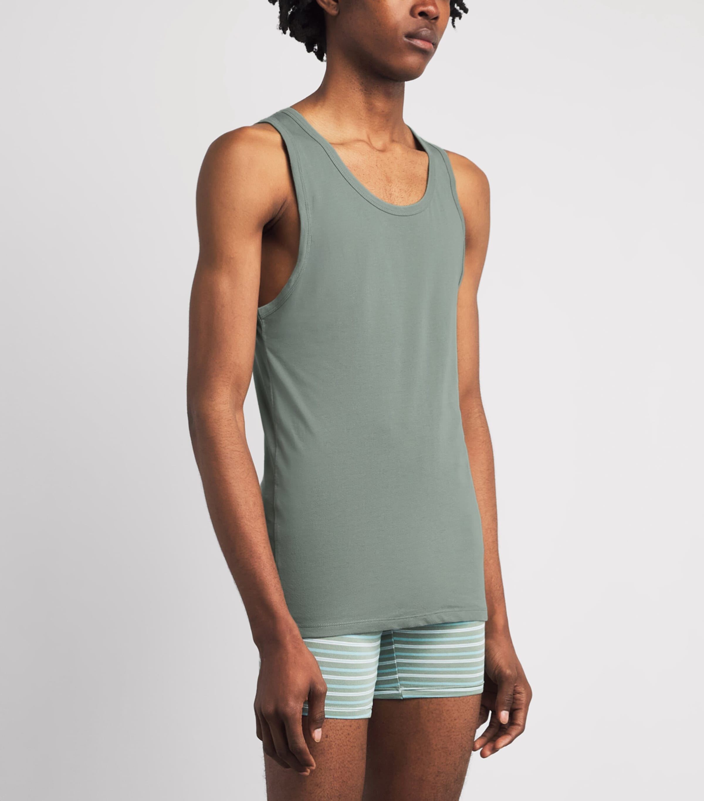 Calvin Klein Mens Stretch-Cotton Vests (Pack of 3) Rxz Wspray,black Image 2