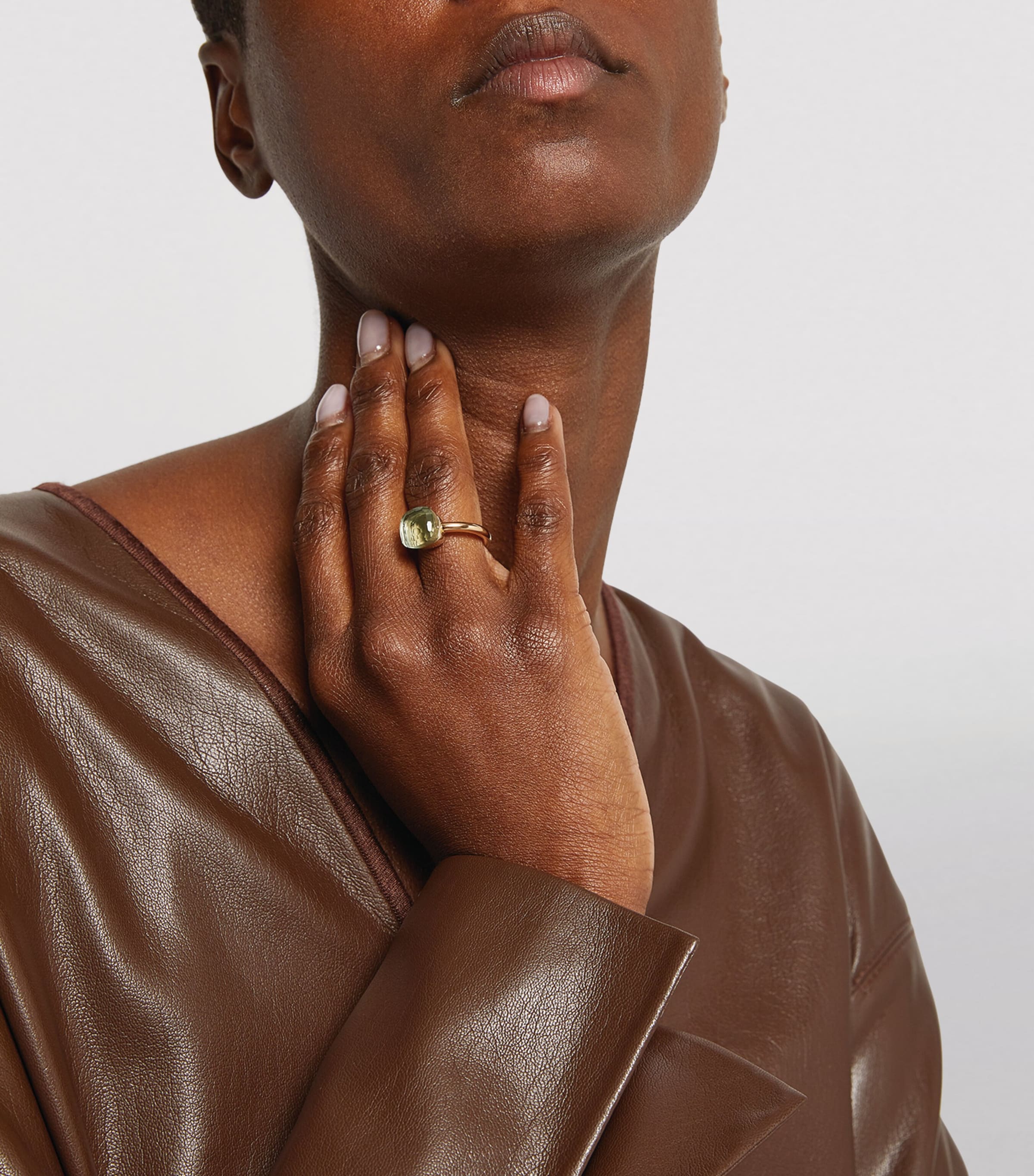 Mixed Gold and Prasiolite Nudo Classic Ring 000PA Image 5