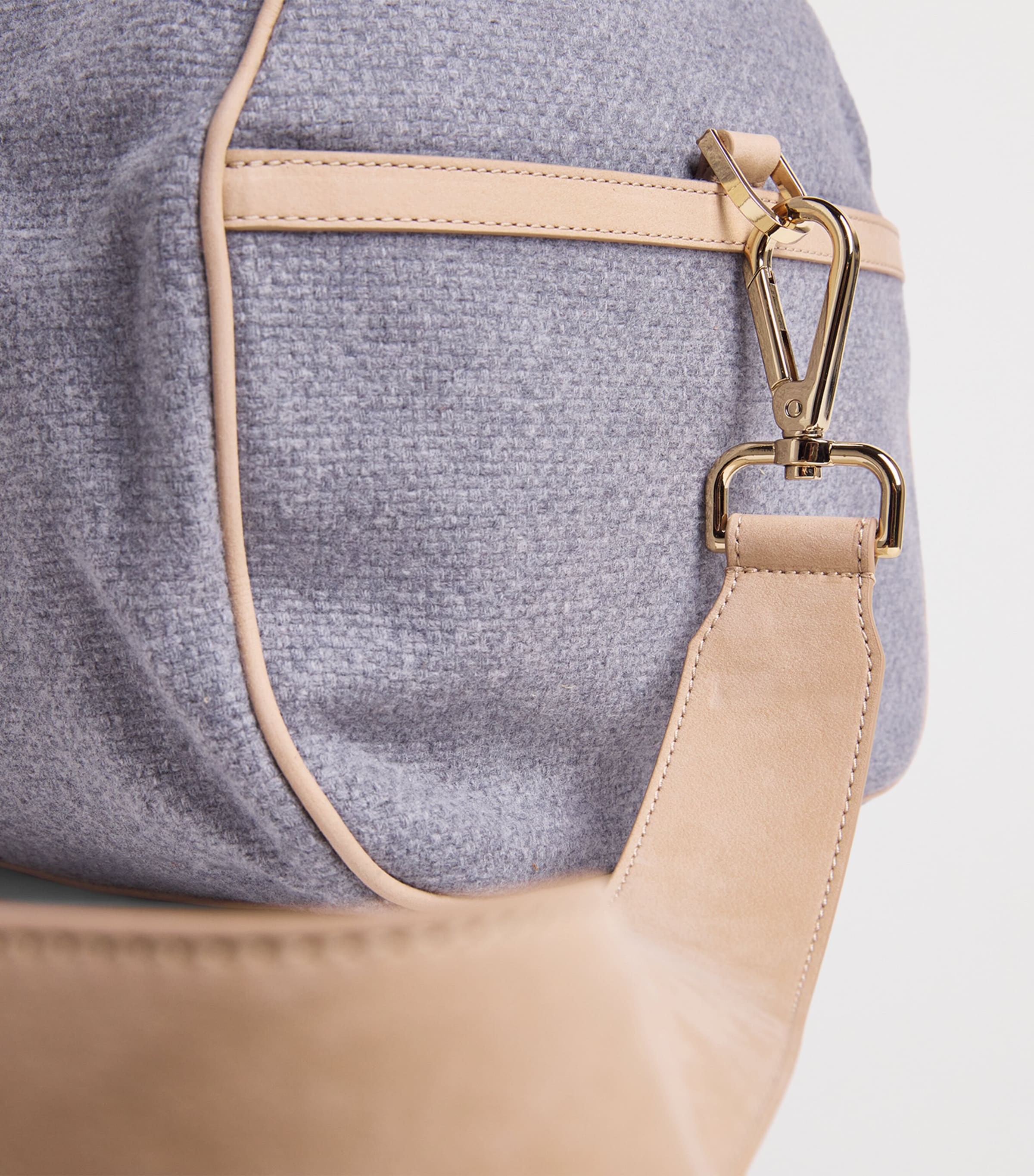 Wool Canvas Holdall GRIGIO ARGILLA Image 6