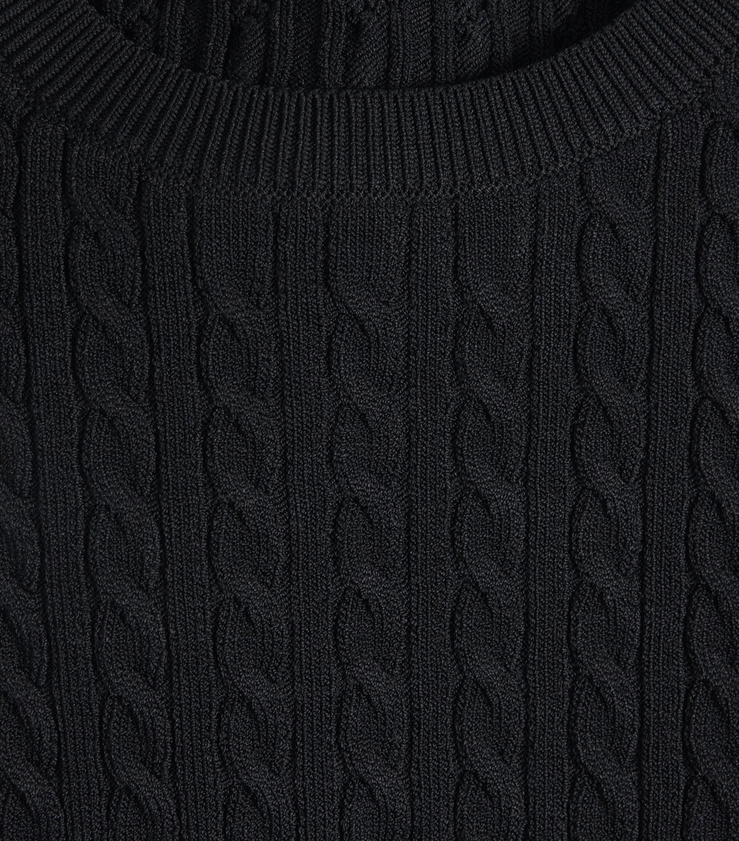Cable-Knit Sweater POLO BLACK Image 5