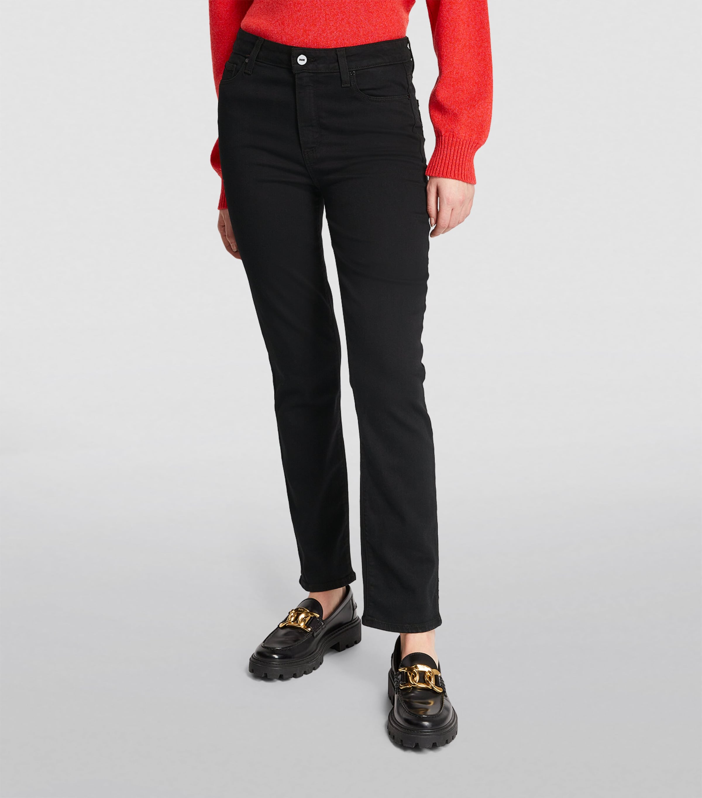 Cindy High-Rise Straight Jeans BLACK SHADOW Image 3